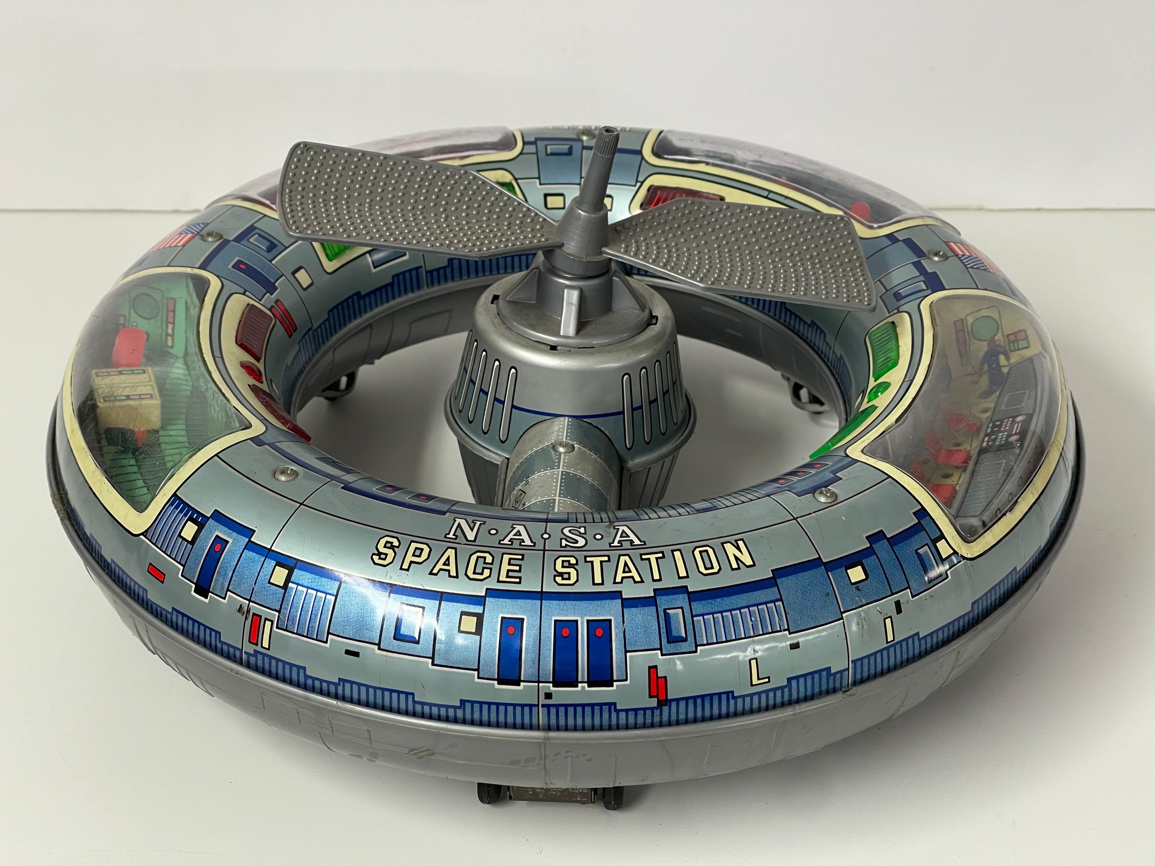 Japanese Rare and Collectible 1960's Horikawa Space Station Toy For Sale