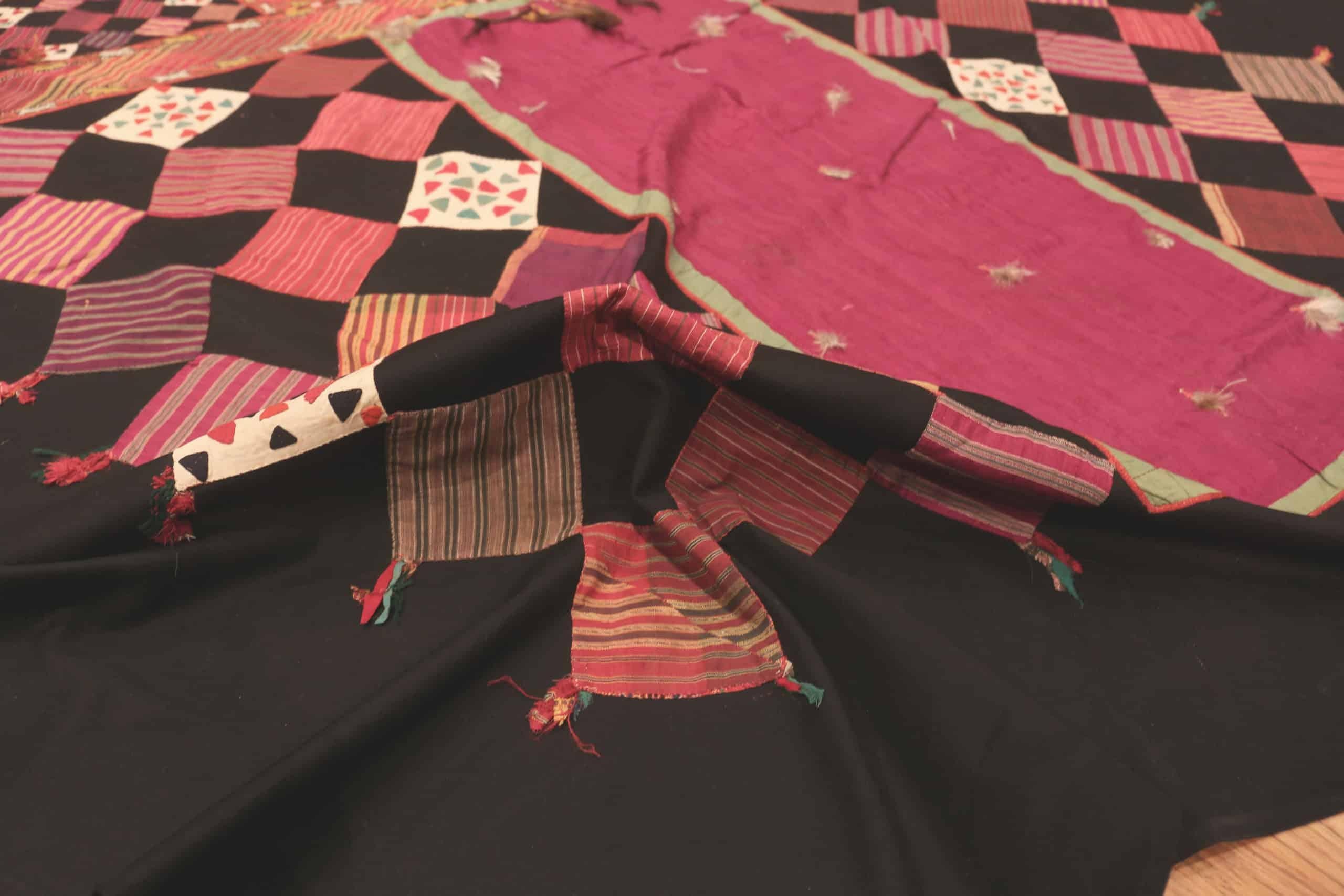 Wool Rare and Collectible Antique Uzbekistani Horse Cover Textile 7' x 7'5