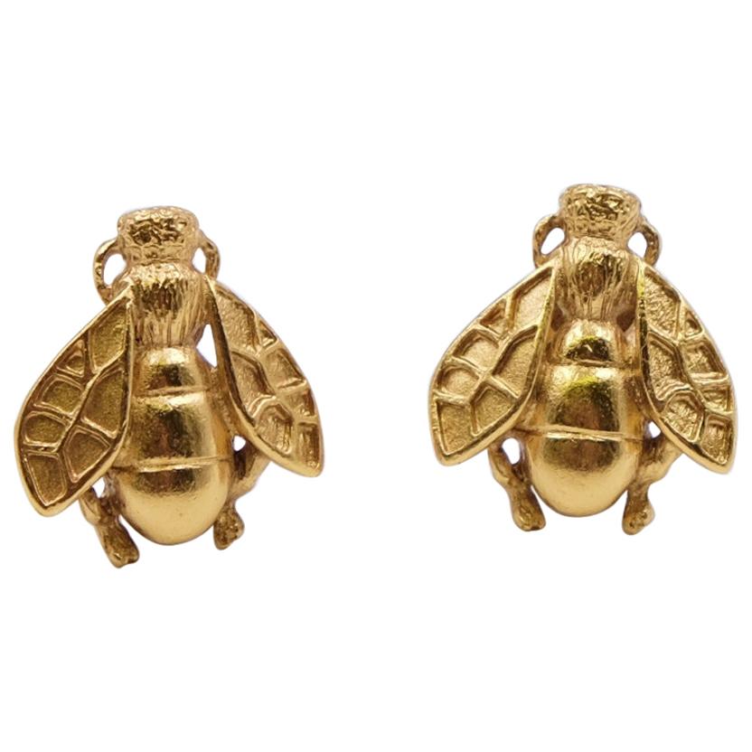 dior bee earrings