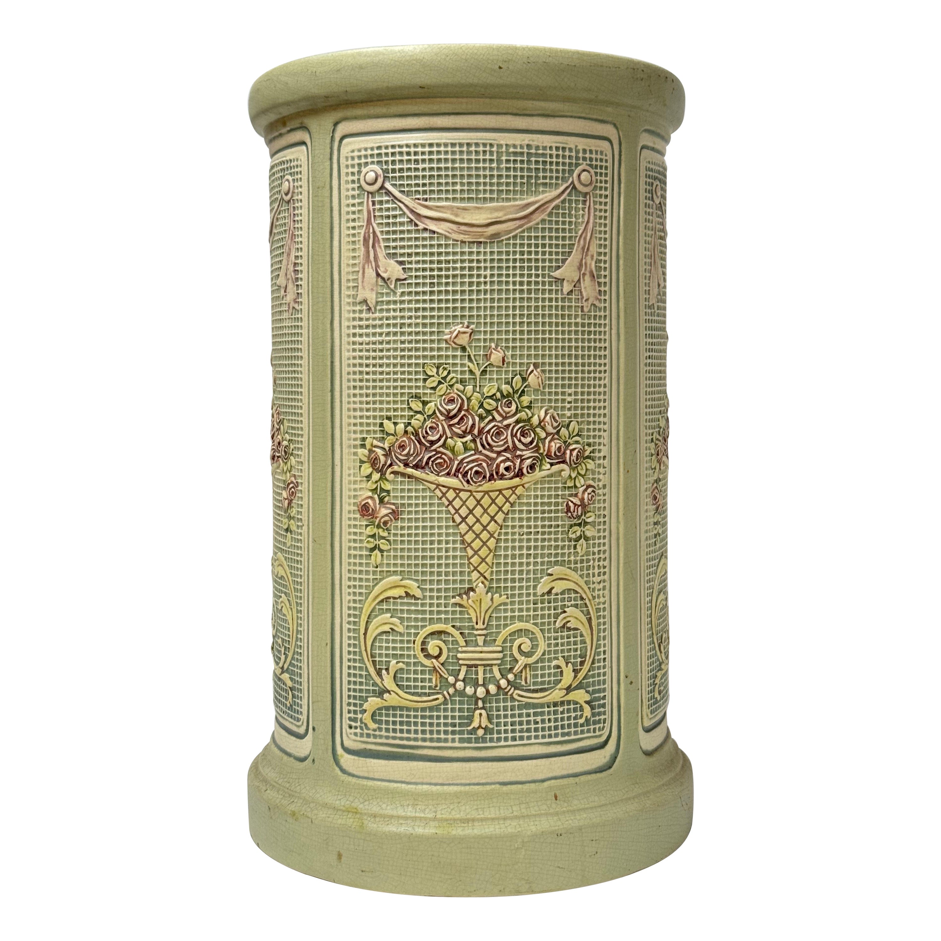 Rare and Collectible Weller Dupont Jardiniere Pedestal