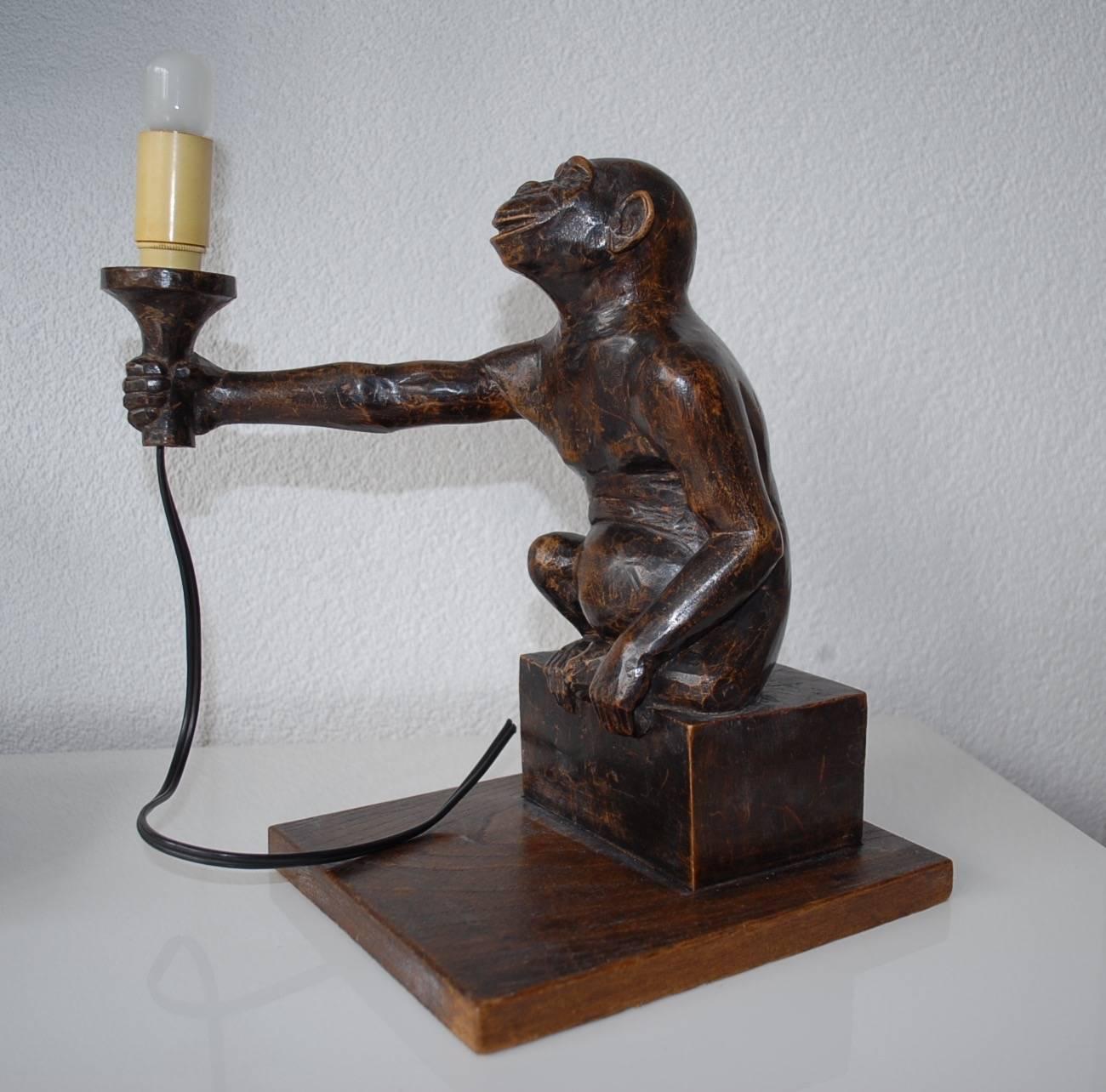 chimp lamp