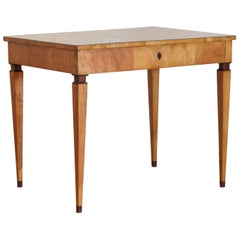 Rare and Early 19th Century Italian, Florence, Inlaid Writing Table / Secretary