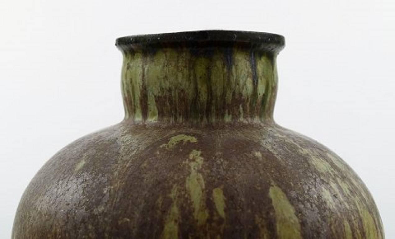 Scandinavian Modern Rare and Early Arne Bang for Holmegaard Ceramic Vase, 1930s