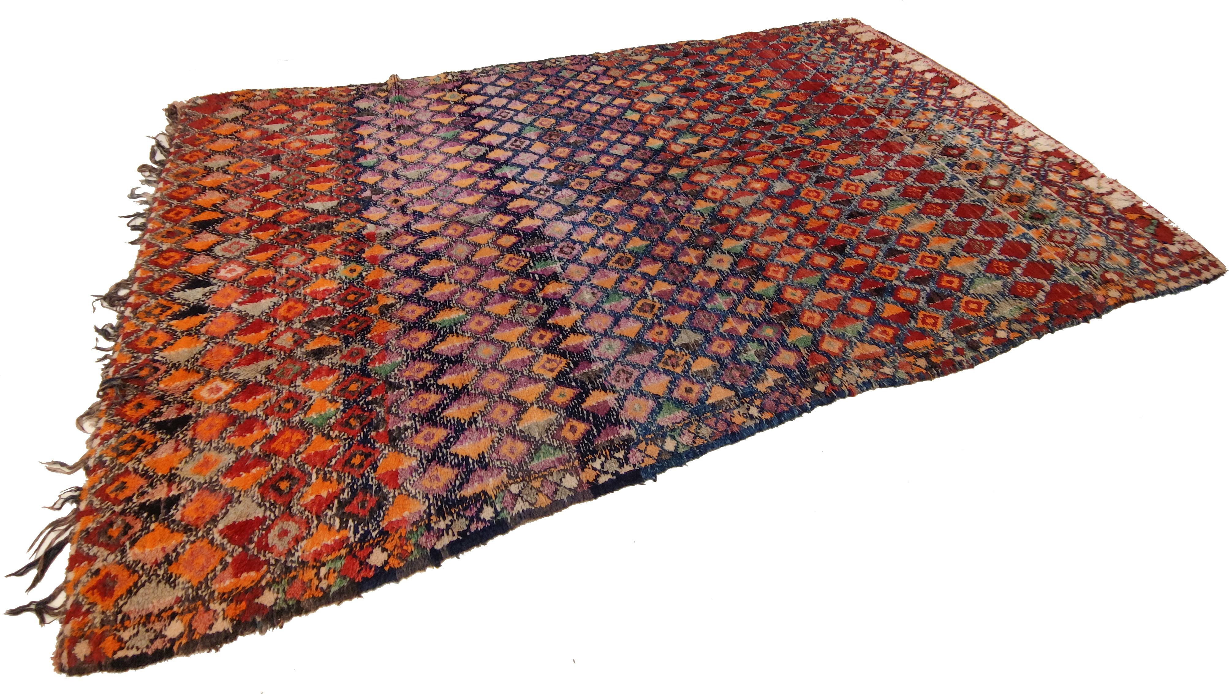 Tribal Rare and Early Moroccan Beni Mguild Berber Rug