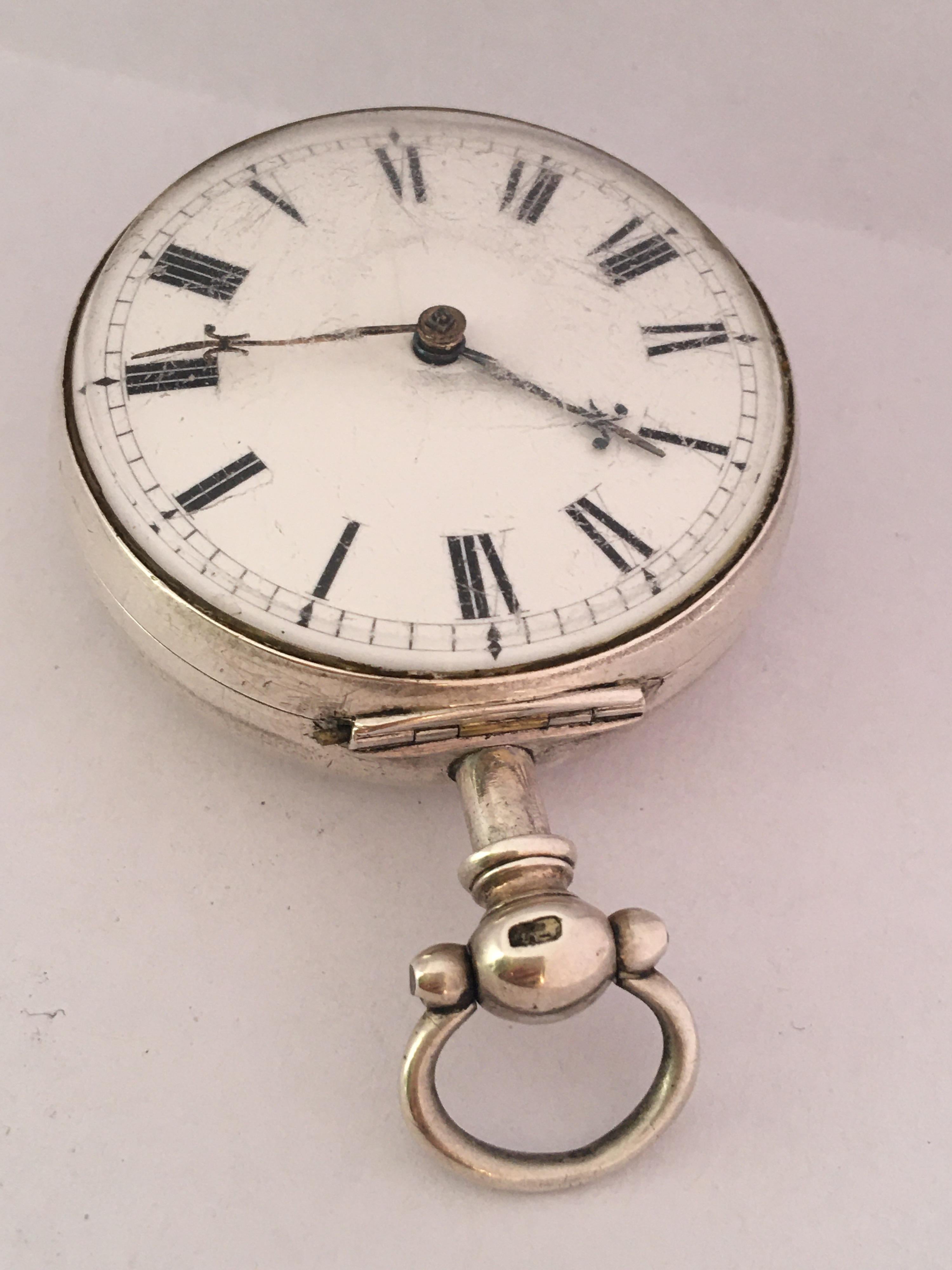 Rare and Early English Silver Pair of Cased Verge Fusee Pocket Watch For Sale 10