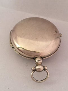 Rare and Early English Silver Pair of Cased Verge Fusee Pocket Watch