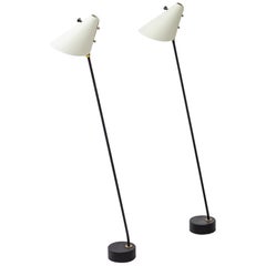 Rare and Early Floor Lamps Designed by Hans Agne Jakobsson, 1950s