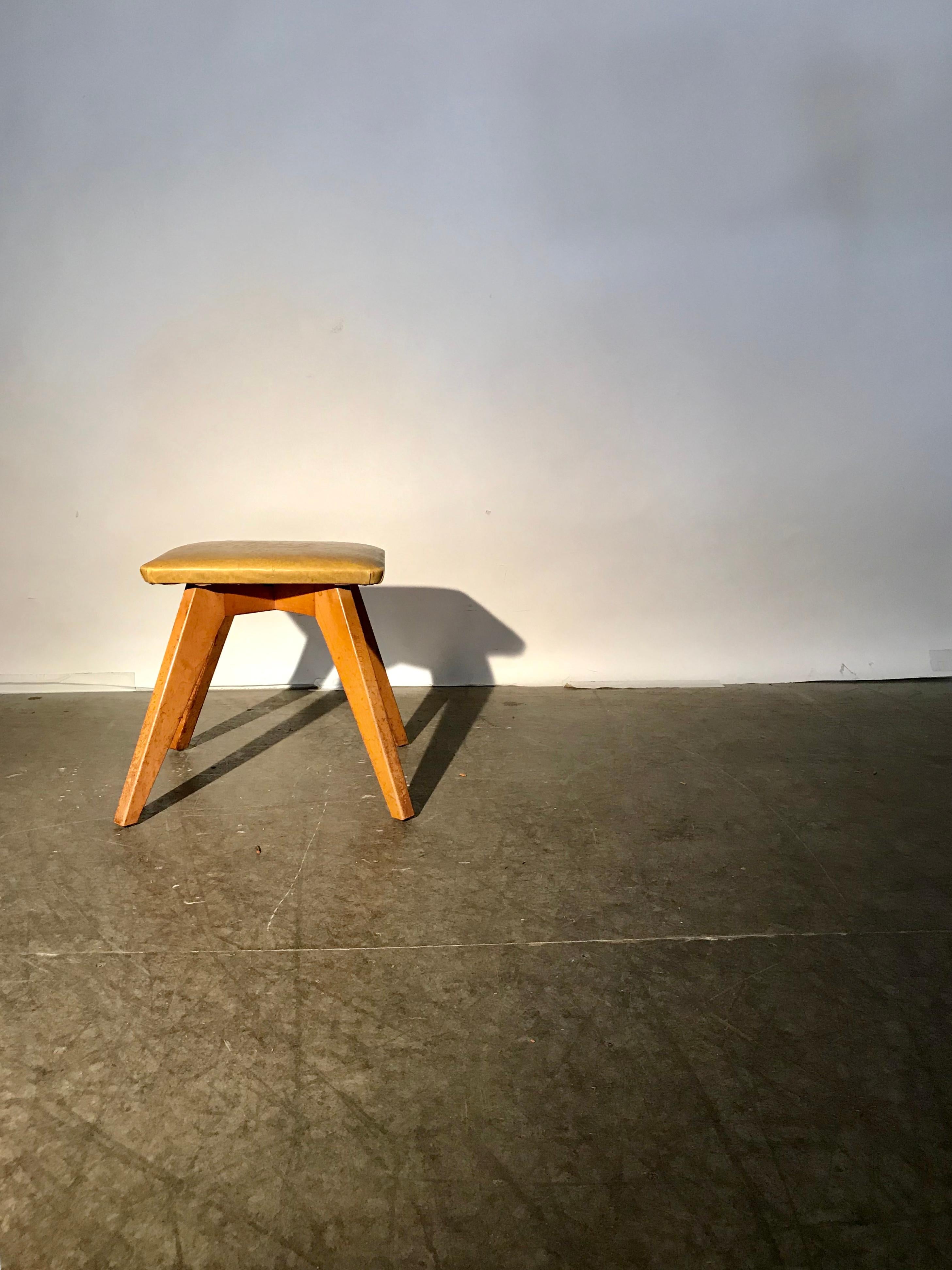 Mid-20th Century Rare and Early Jens Risom Stool for Knoll Associates, New York City For Sale