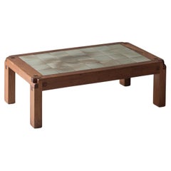 Rare and early model T18 ceramic coffee table by Pierre Chapo, France 1965