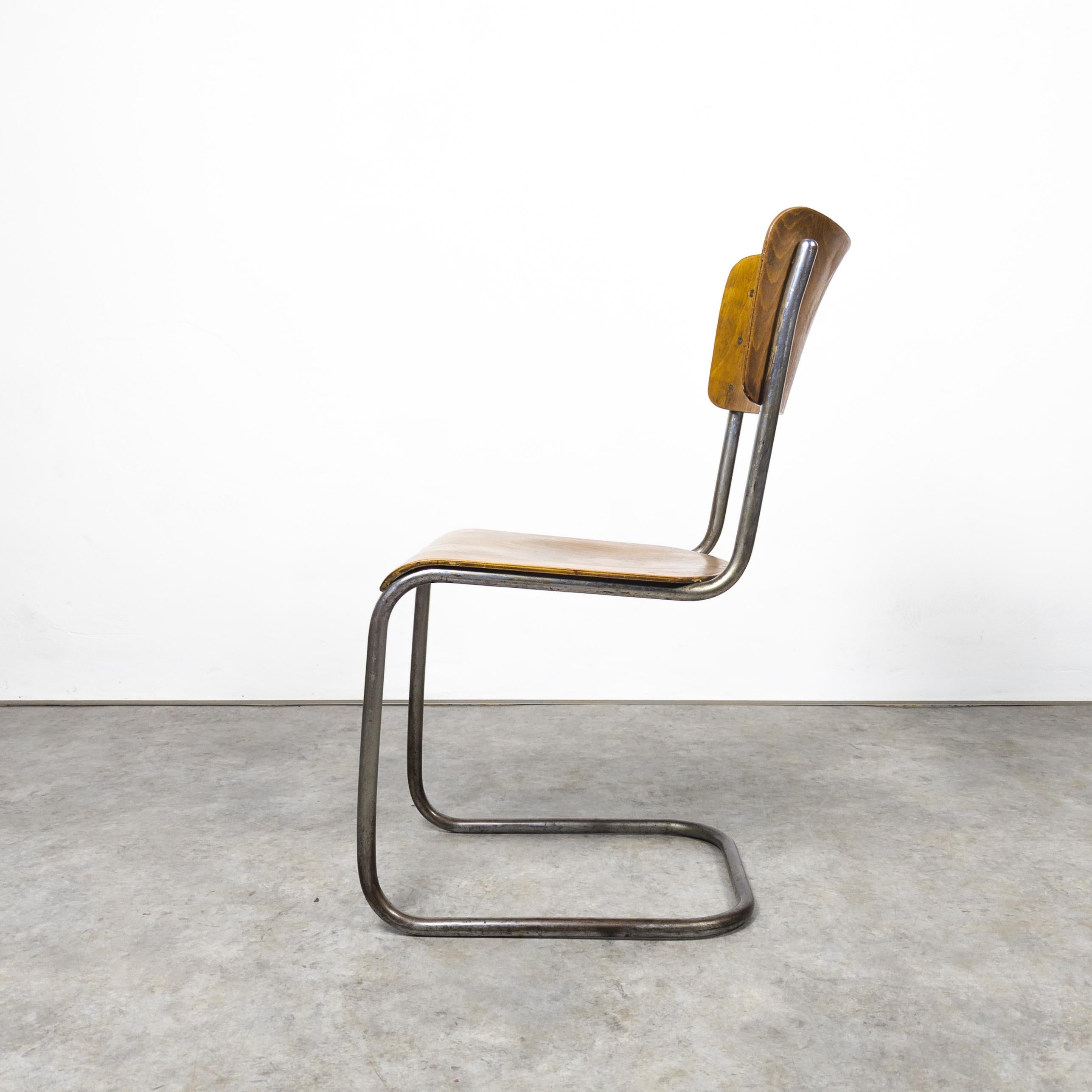 Bauhaus Rare and early S 43 cantilever chair by Mart Stam  For Sale