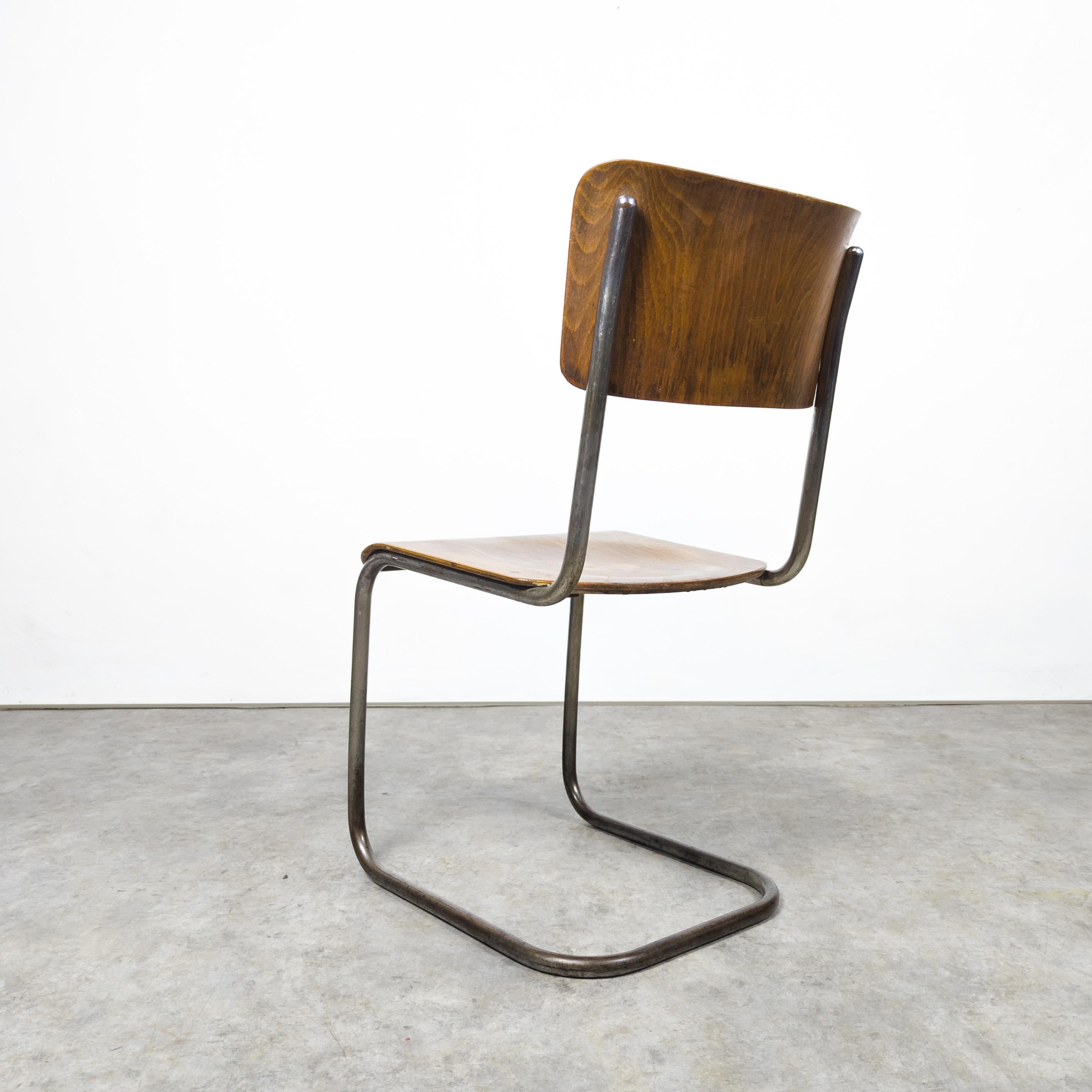 Czech Rare and early S 43 cantilever chair by Mart Stam  For Sale