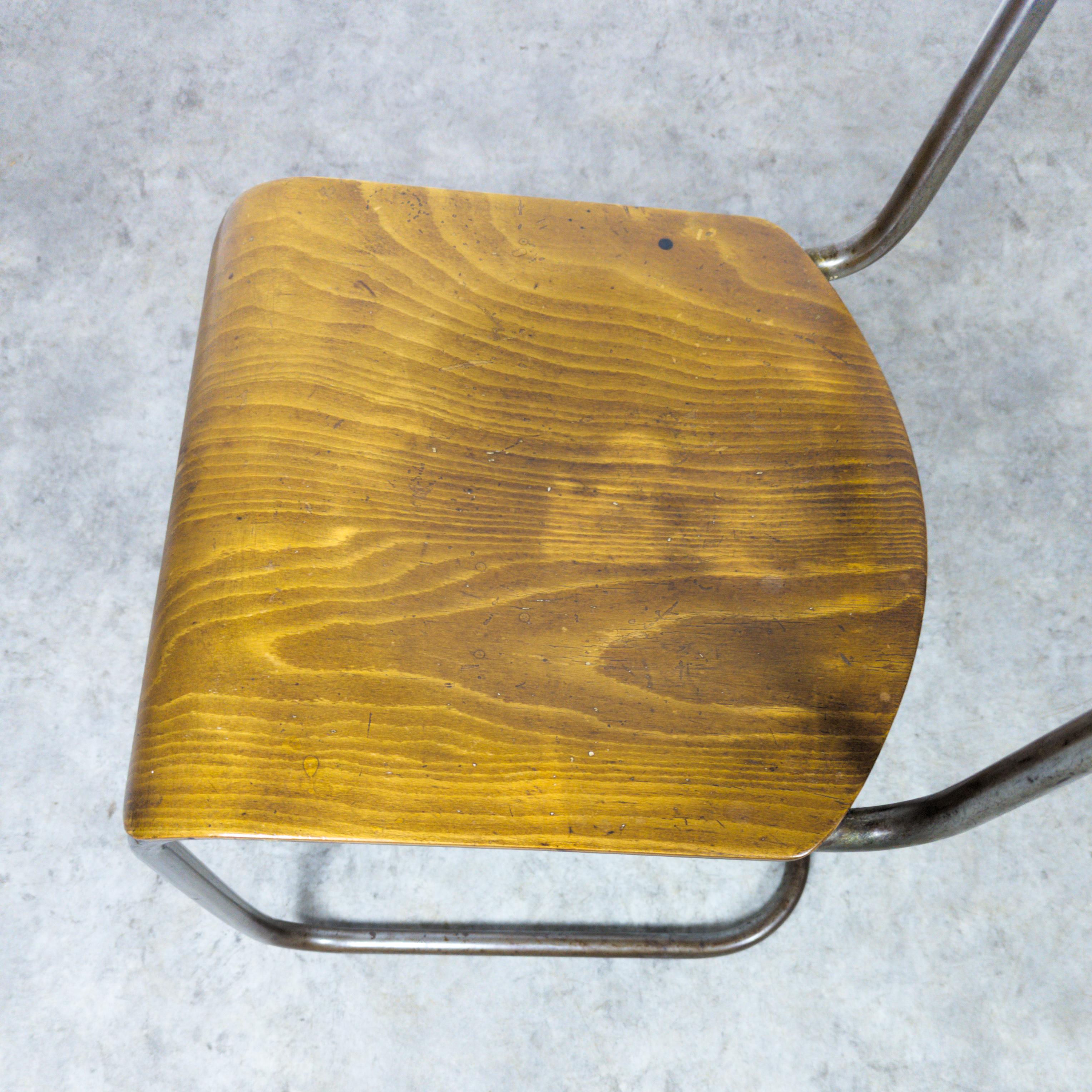 Steel Rare and early S 43 cantilever chair by Mart Stam  For Sale