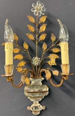 Pair of Bagues style wall sconces