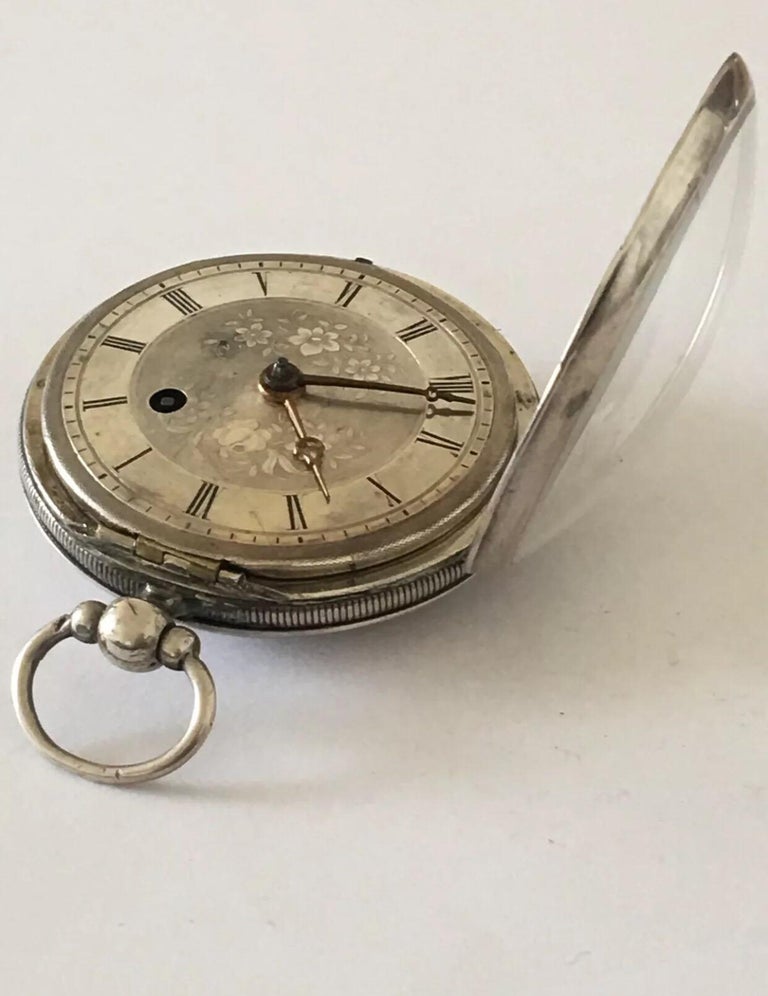 Rare and Early Verge Fusee Antique Silver Pocket Watch at 1stDibs