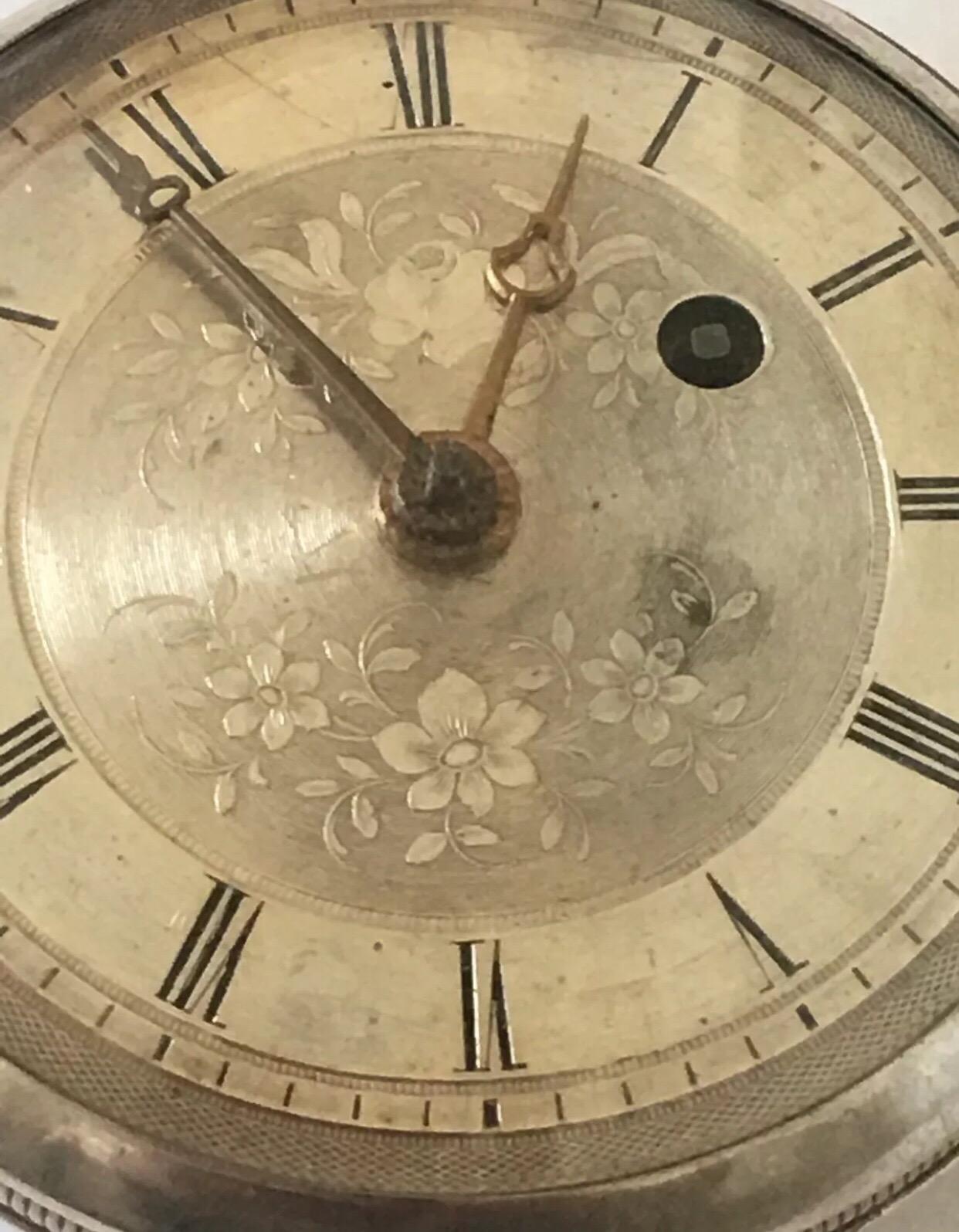 Rare and Early Verge Fusee Antique Silver Pocket Watch 1