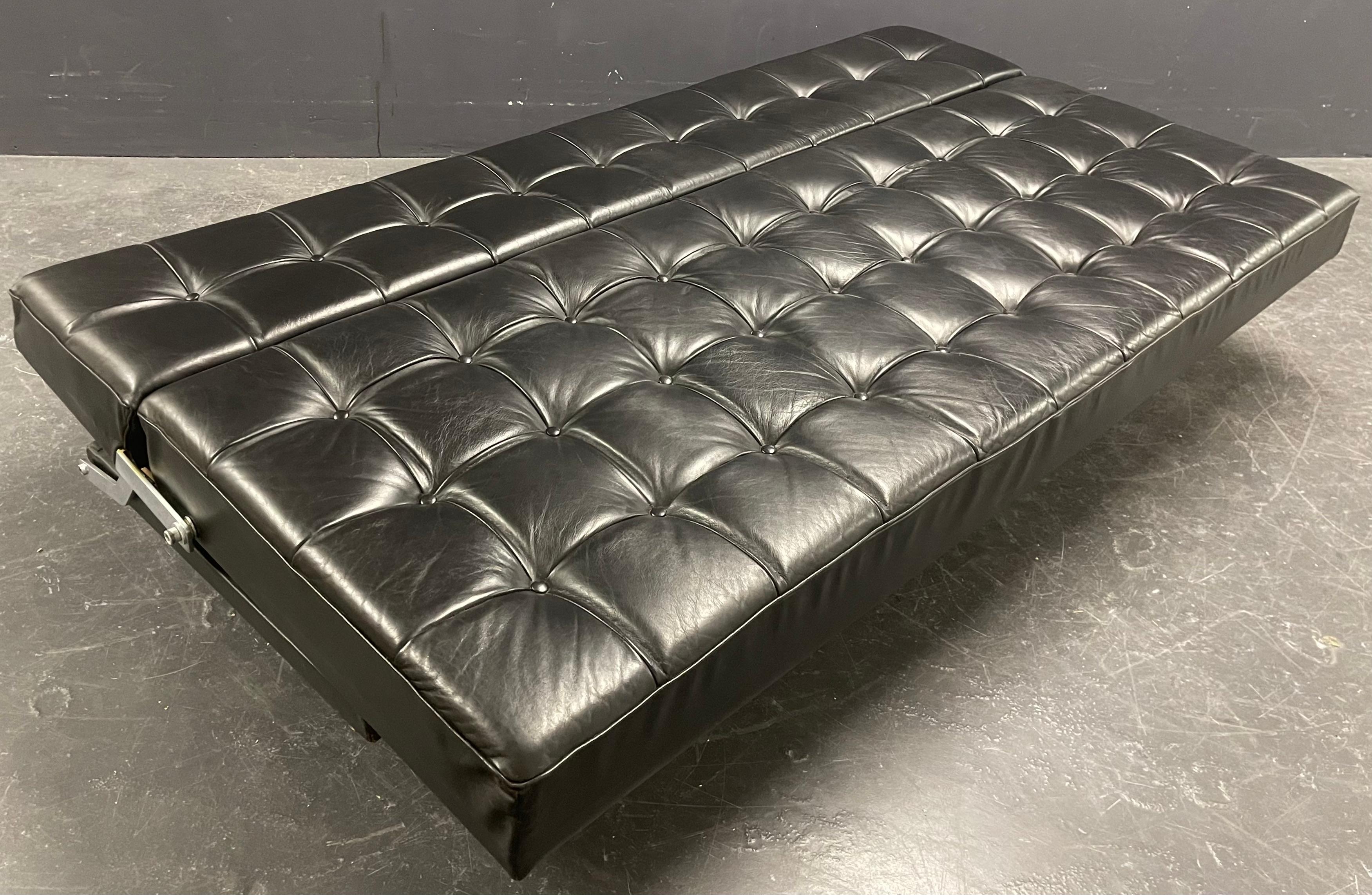 very nice and all original daybed by johannes spalt for the well known austrian company wittmann. an elegant construction, than can be converted from a sofa into a bed with one hand and in seconds. a wonderful addition to every modern home. very