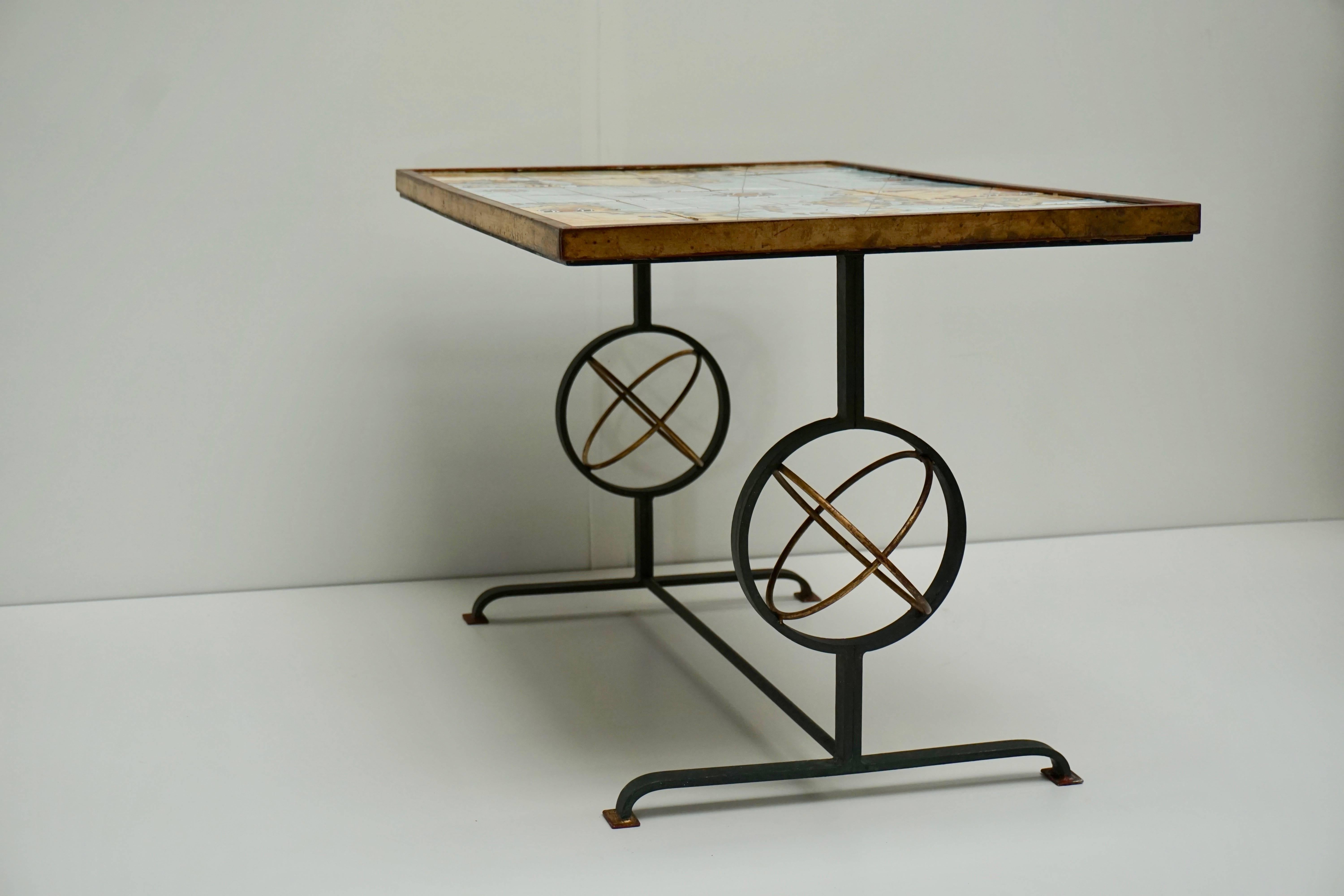 Seltener und eleganter italienischer Couchtisch von Ceramiche Zaccacnini im Angebot 11