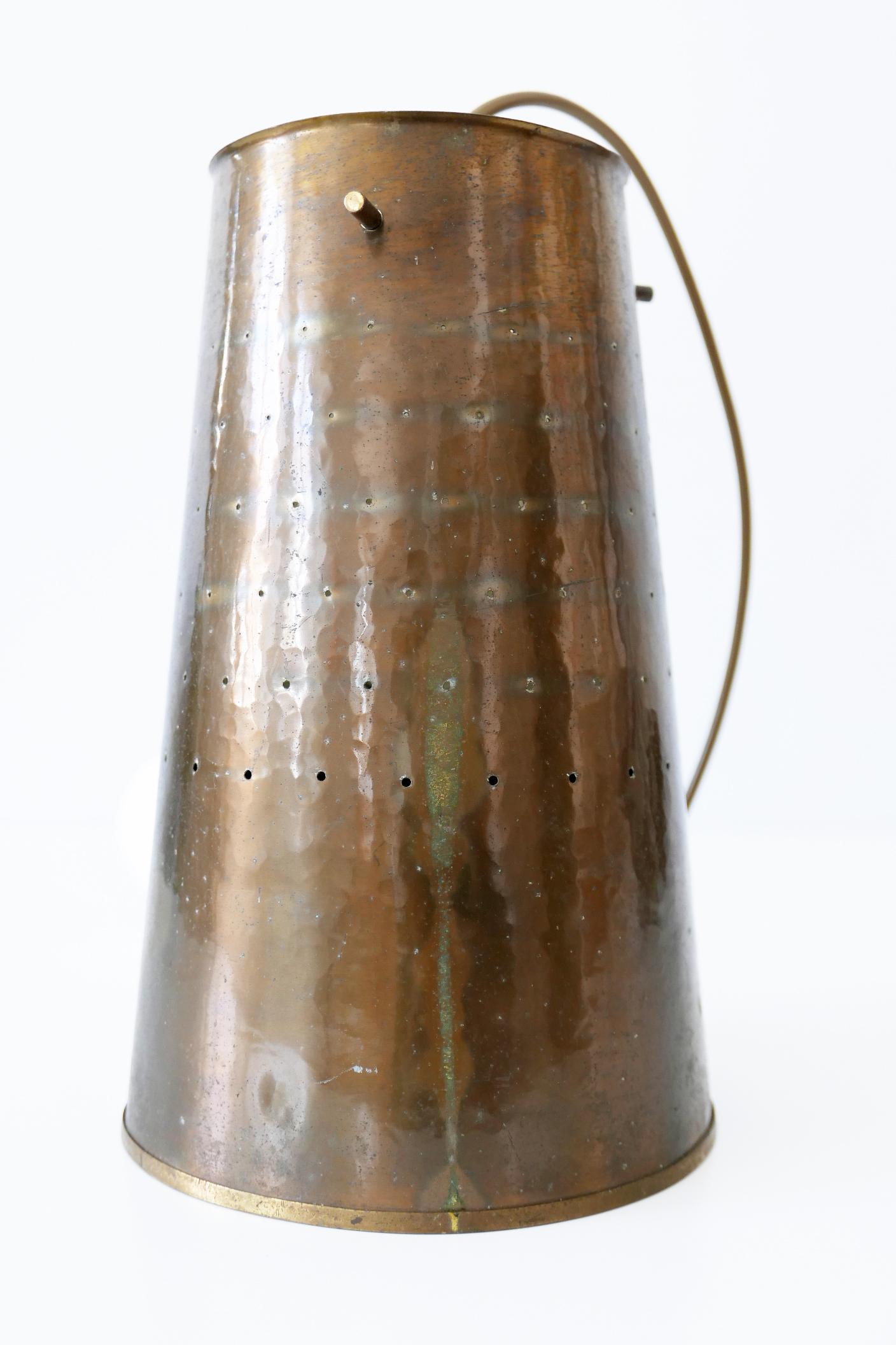 Rare and Elegant Mid-Century Modern Brass Pendant Lamp, 1950s, Germany 6