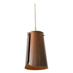 Rare and Elegant Mid-Century Modern Brass Pendant Lamp, 1950s, Germany