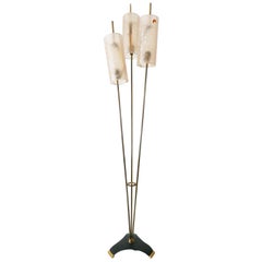 Vintage Rare and Elegant Mid-Century Modern Sputnik 3-Flamed Floor Lamp, 1950s, Germany