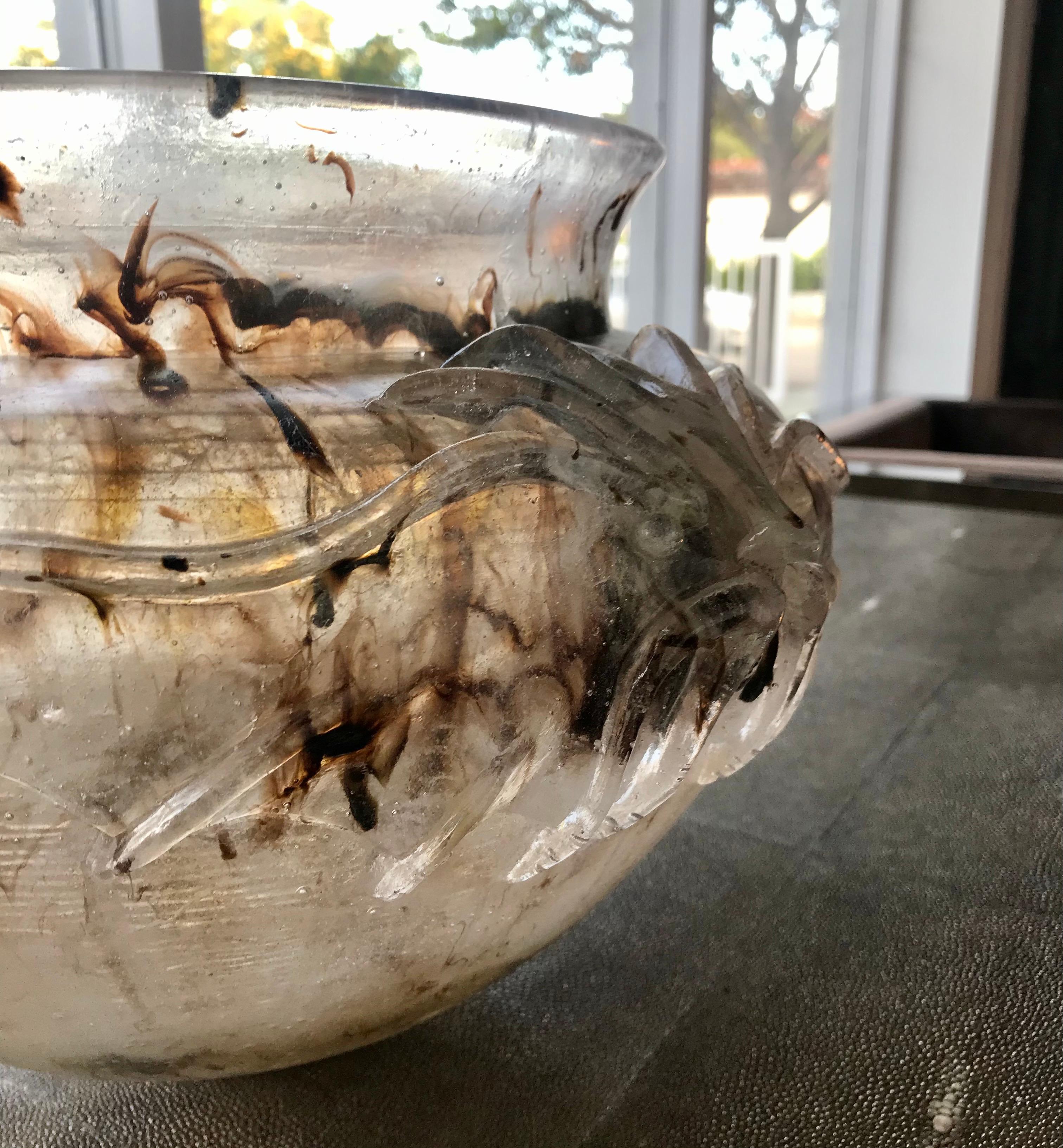 Rara ed eccezionale Patte de Verre Art Déco di Georges Despret in vendita 3