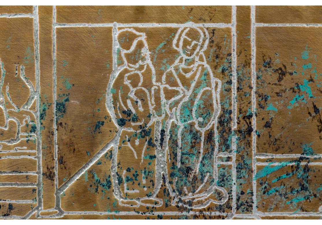 Supports de portes en bronze rares et exceptionnels par Philip et Kelvin Laverne Festival en vente 7