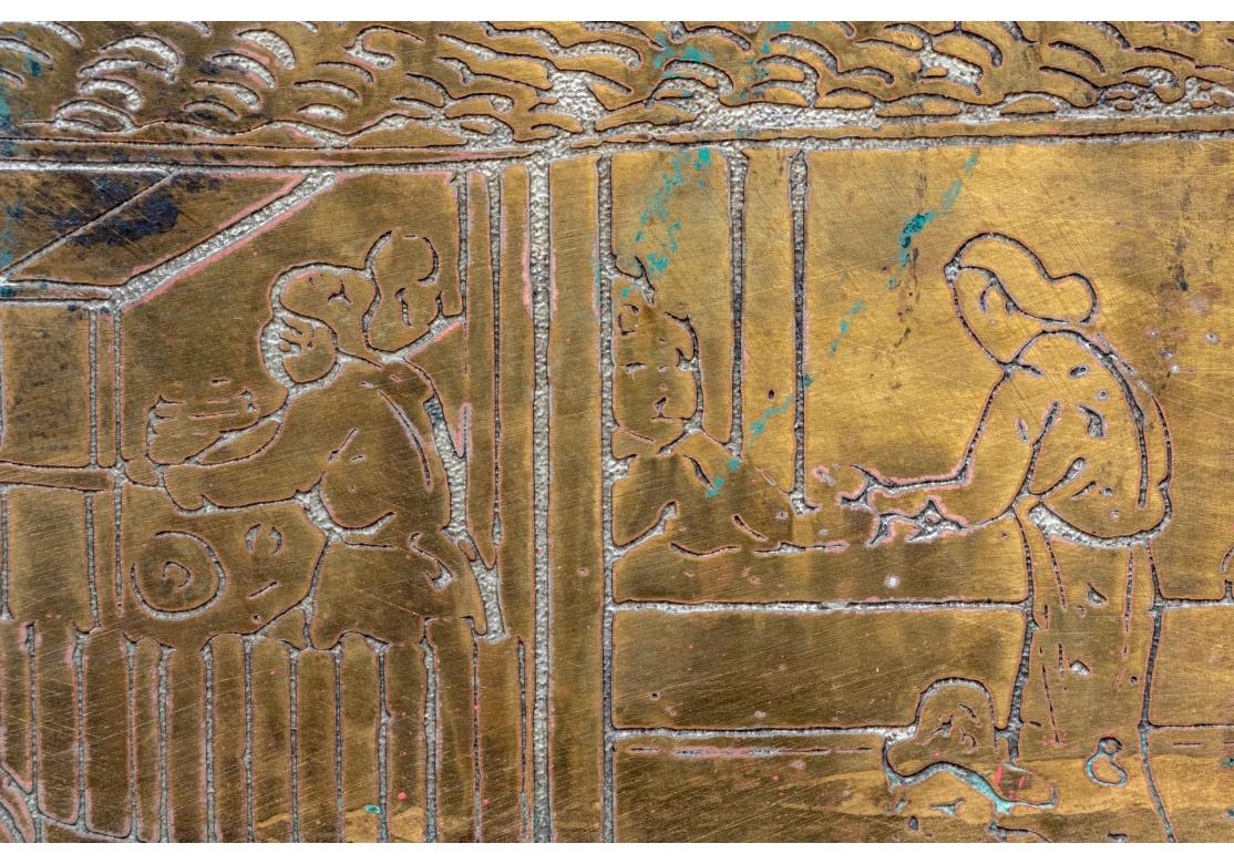 Supports de portes en bronze rares et exceptionnels par Philip et Kelvin Laverne Festival en vente 8