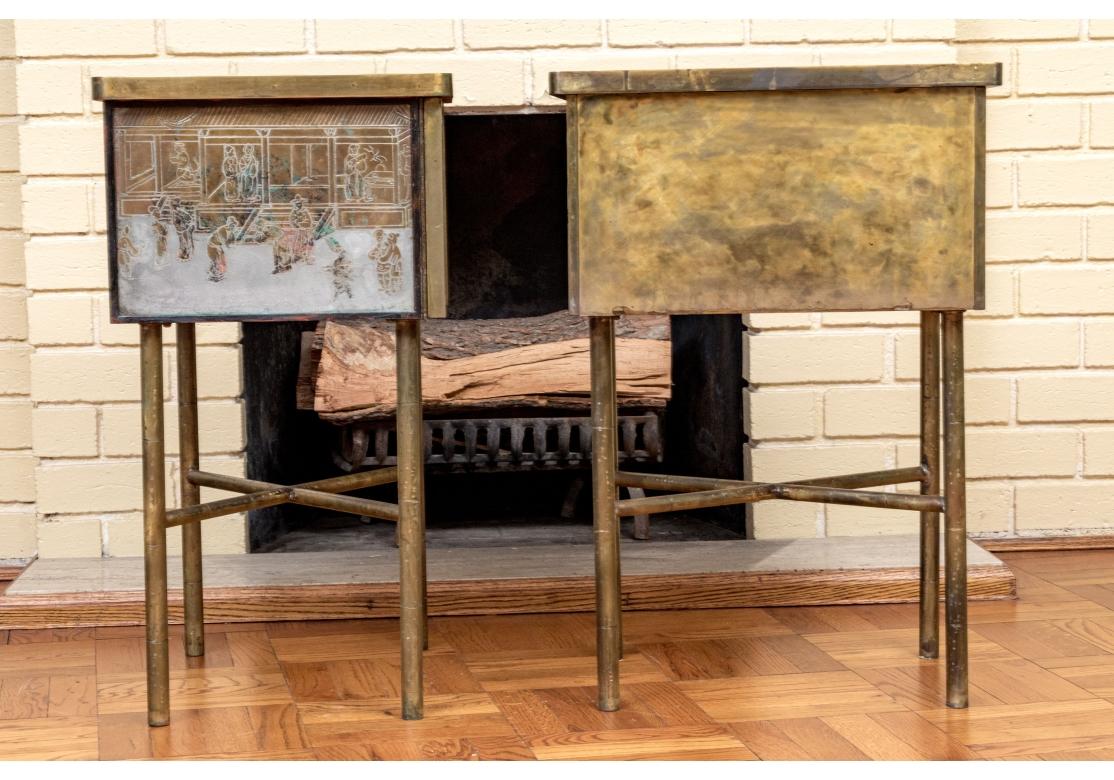 Supports de portes en bronze rares et exceptionnels par Philip et Kelvin Laverne Festival en vente 9