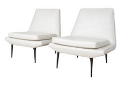 Rare and  Pair of Carl Otto Metronome Lounge Chairs for Heywood Wakefield