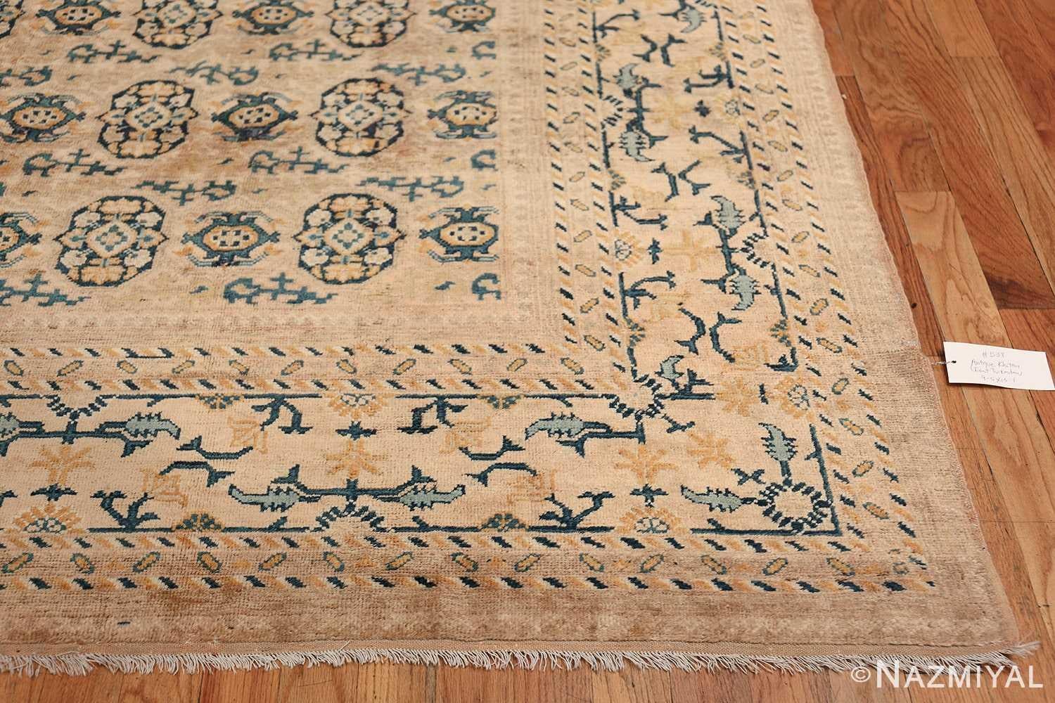 Wool Rare and Extremely Decorative Antique Room Size Khotan Rug 9'5