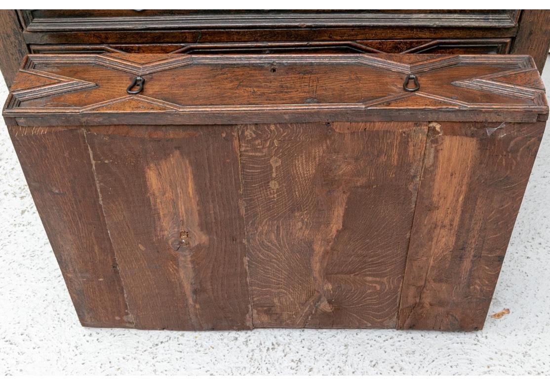 Rare and Fine 18th Century Stained Oak Chest of Drawers For Sale 6