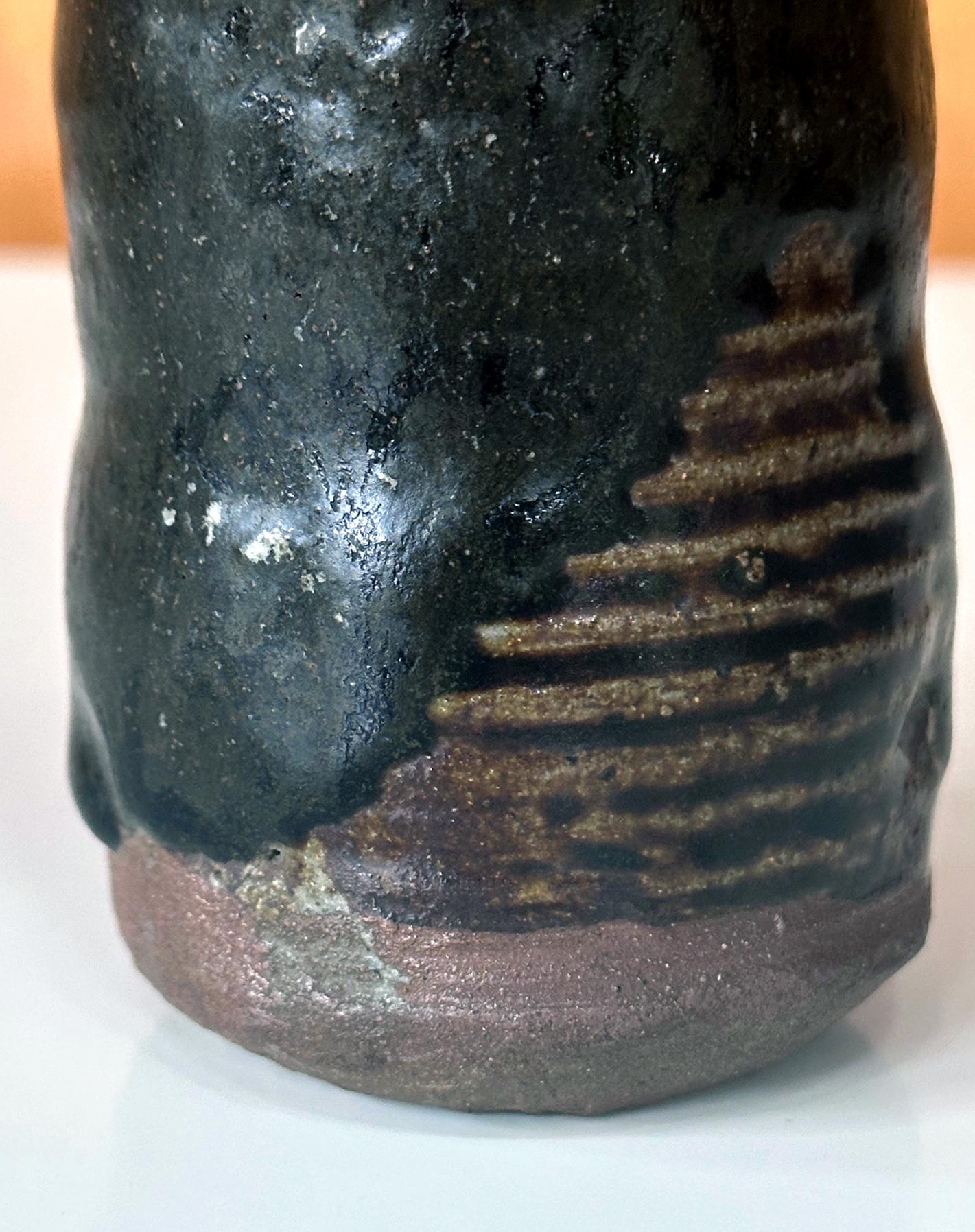 Rare and Fine Antique Japanese Ceramic Ko-Satsuma Chaire Tea Caddy en vente 6