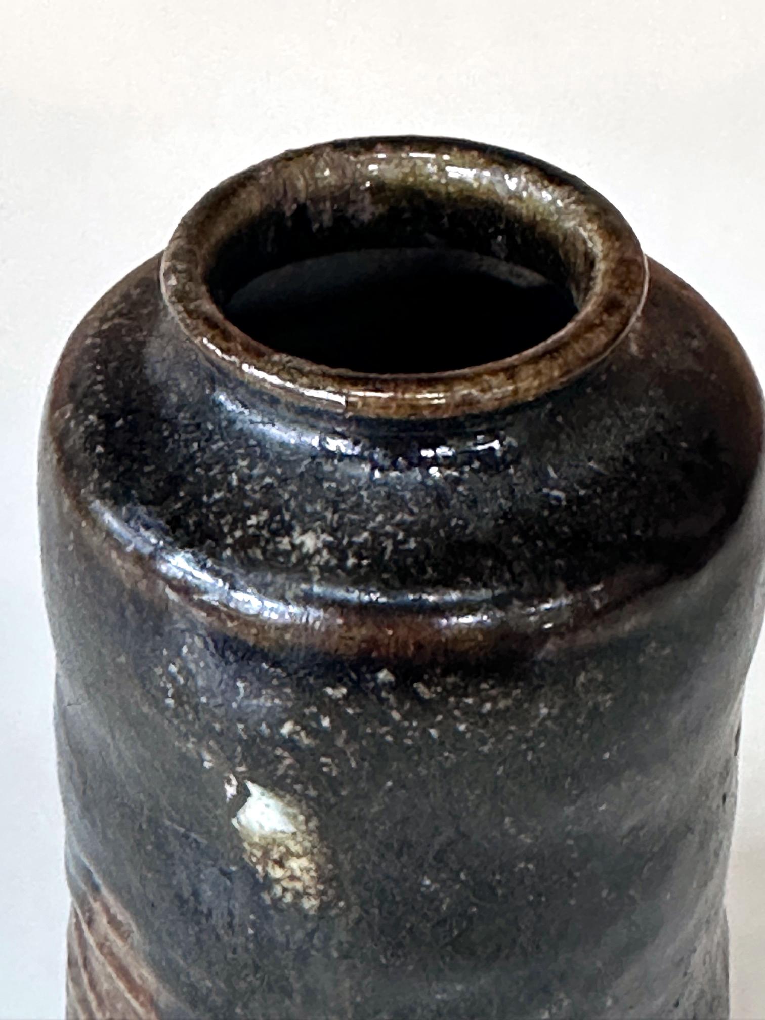 Rare and Fine Antique Japanese Ceramic Ko-Satsuma Chaire Tea Caddy en vente 1