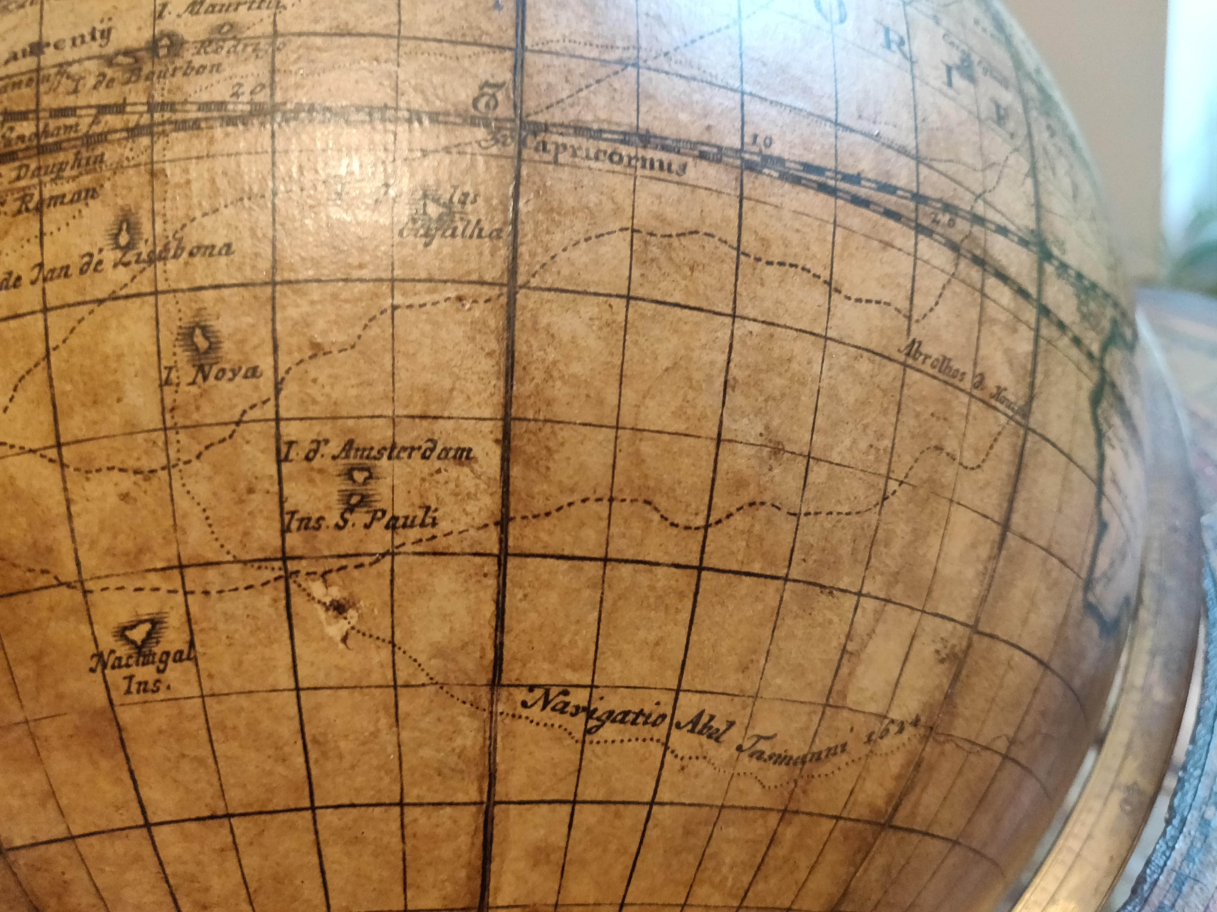 Rare and Fine Terrestrial Table-Globe by Johann Gabriel Doppelmayr '1671-1750' 6