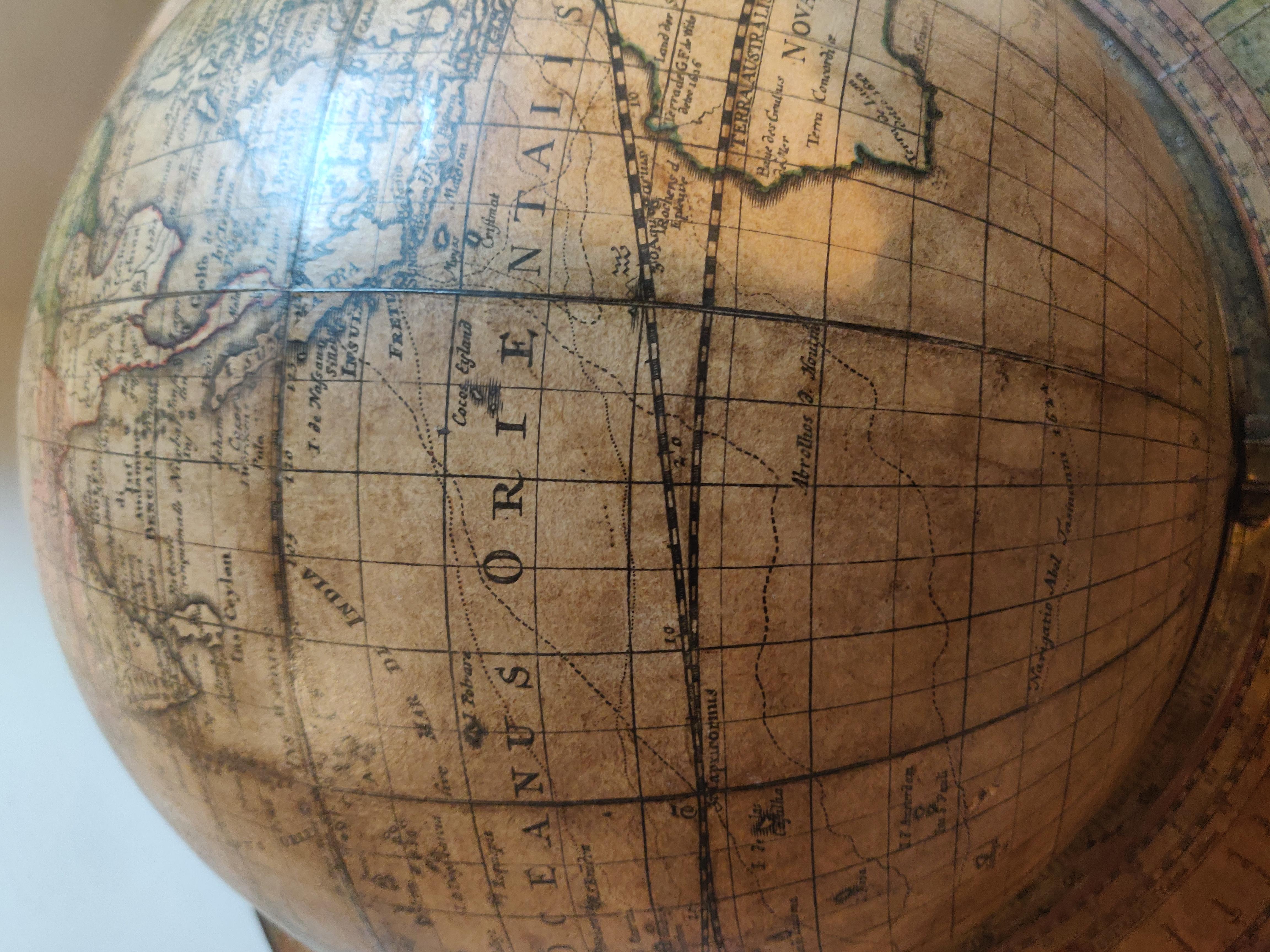 Rare and Fine Terrestrial Table-Globe by Johann Gabriel Doppelmayr '1671-1750' 10