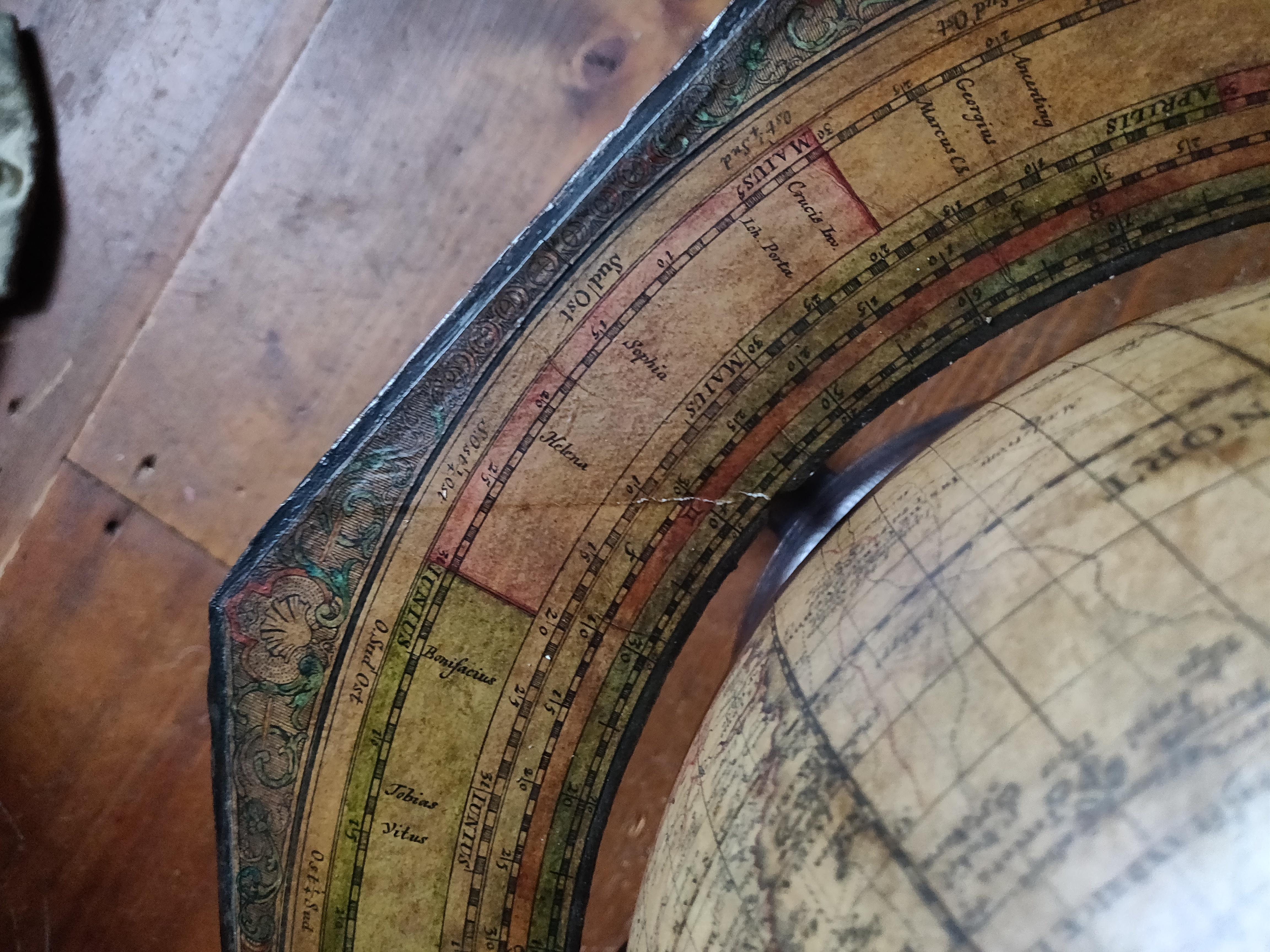 Other Rare and Fine Terrestrial Table-Globe by Johann Gabriel Doppelmayr '1671-1750'