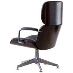 Rare and Fully Restored Executive Swivel Chair by Ico Parisi for MiM 