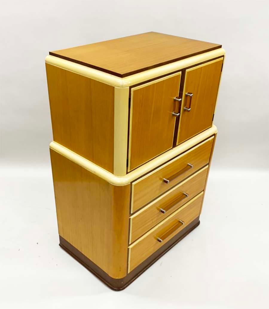Rare and Handsome Chest or Dresser by Donald Deskey for Luce Furniture Company For Sale 6