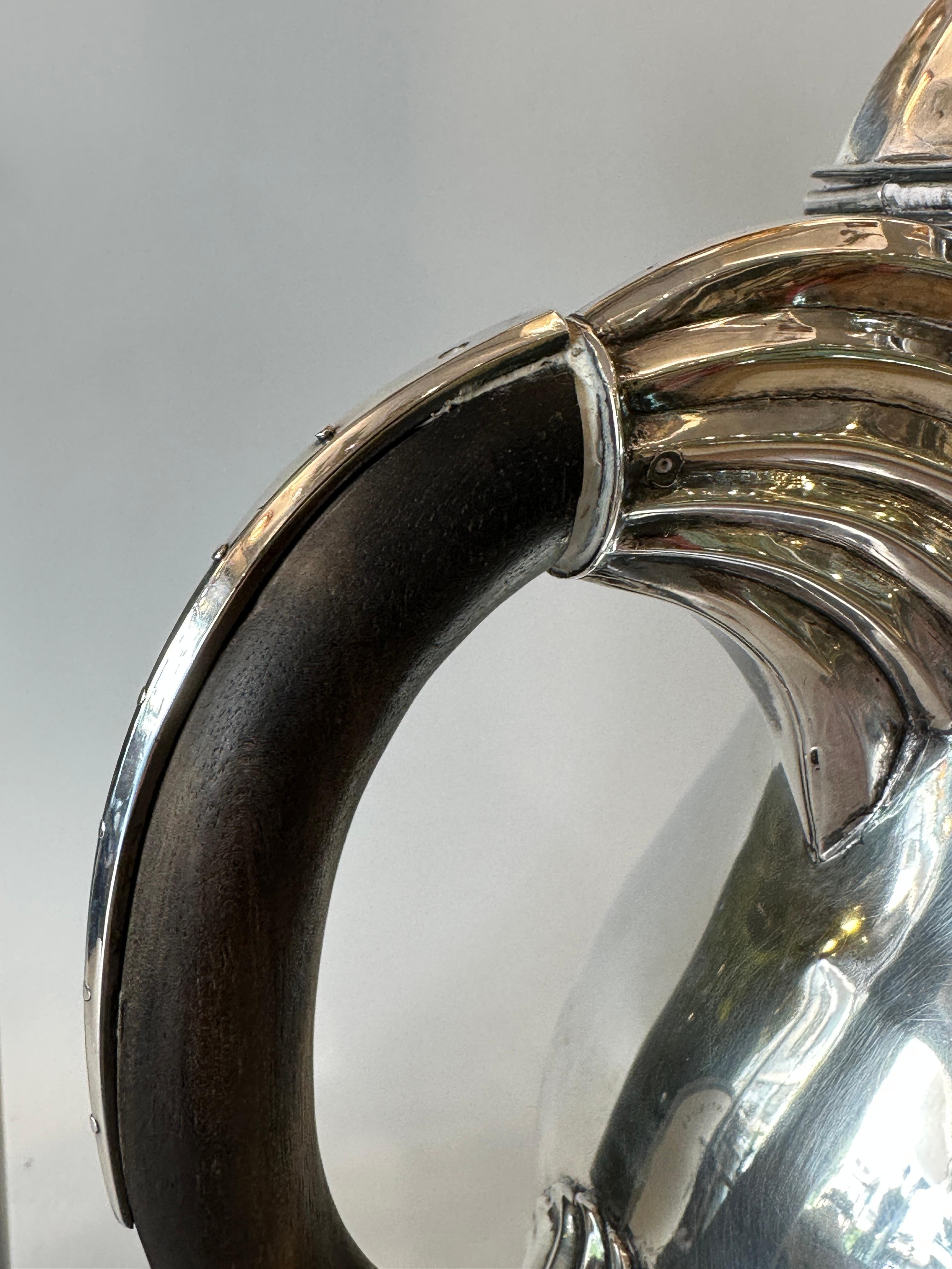 Early 20th Century Rare and highly important art deco judaica wine jug made by Bernhard Friedländer For Sale