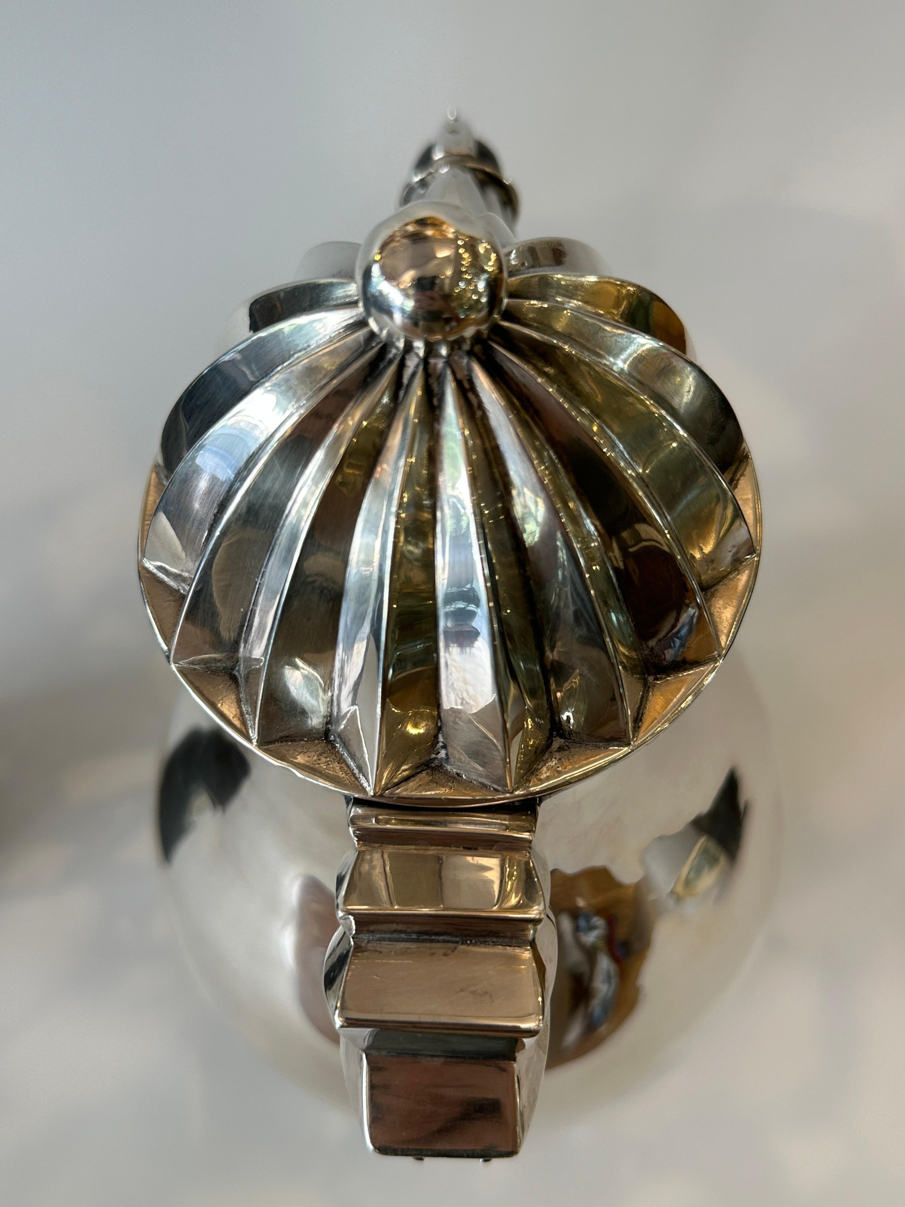 Rare and highly important art deco judaica wine jug made by Bernhard Friedländer For Sale 1