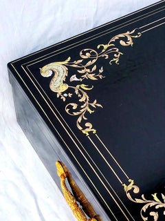 Rare and Huge Napoleon III Boulle Pharmacy Cabinet Box, France, 1850