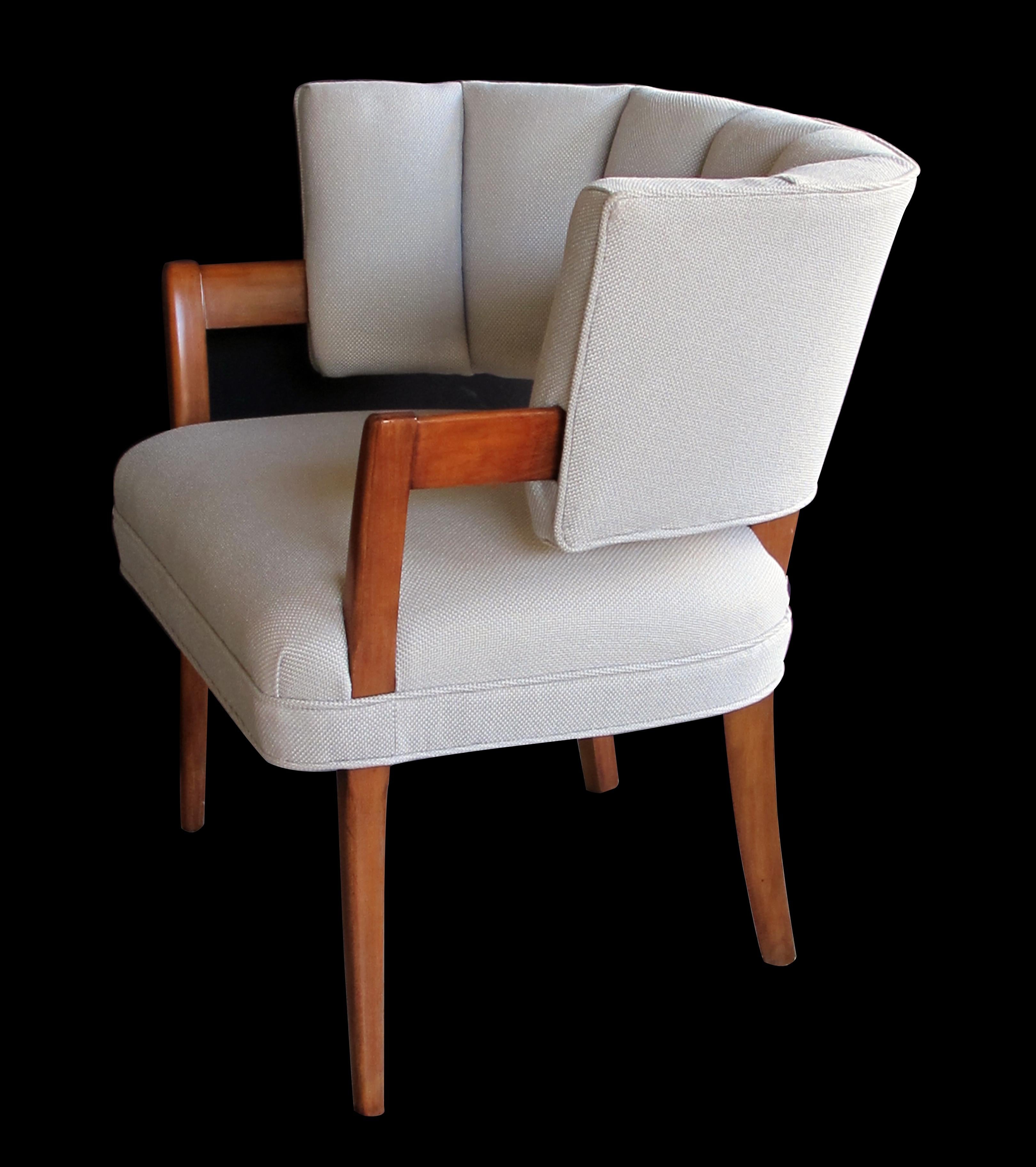 Mid-20th Century Rare and Iconic Pair of American Art Deco Armchairs by Eugene Schoen, New York