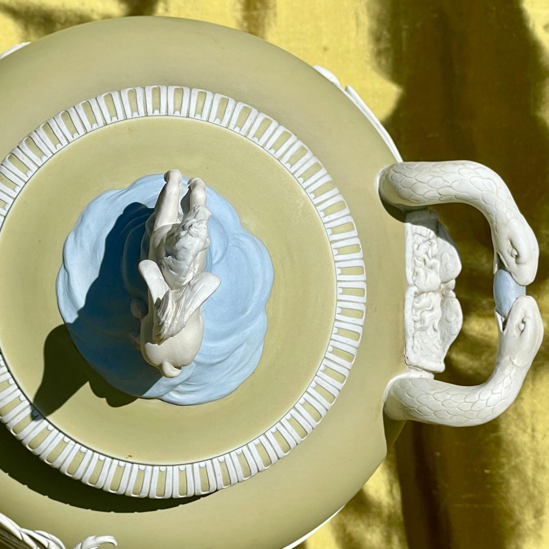 Jarrón Pegaso de primera edición, gres jaspeado tricolor de Wedgwood, c. 1786 Neoclásico en venta