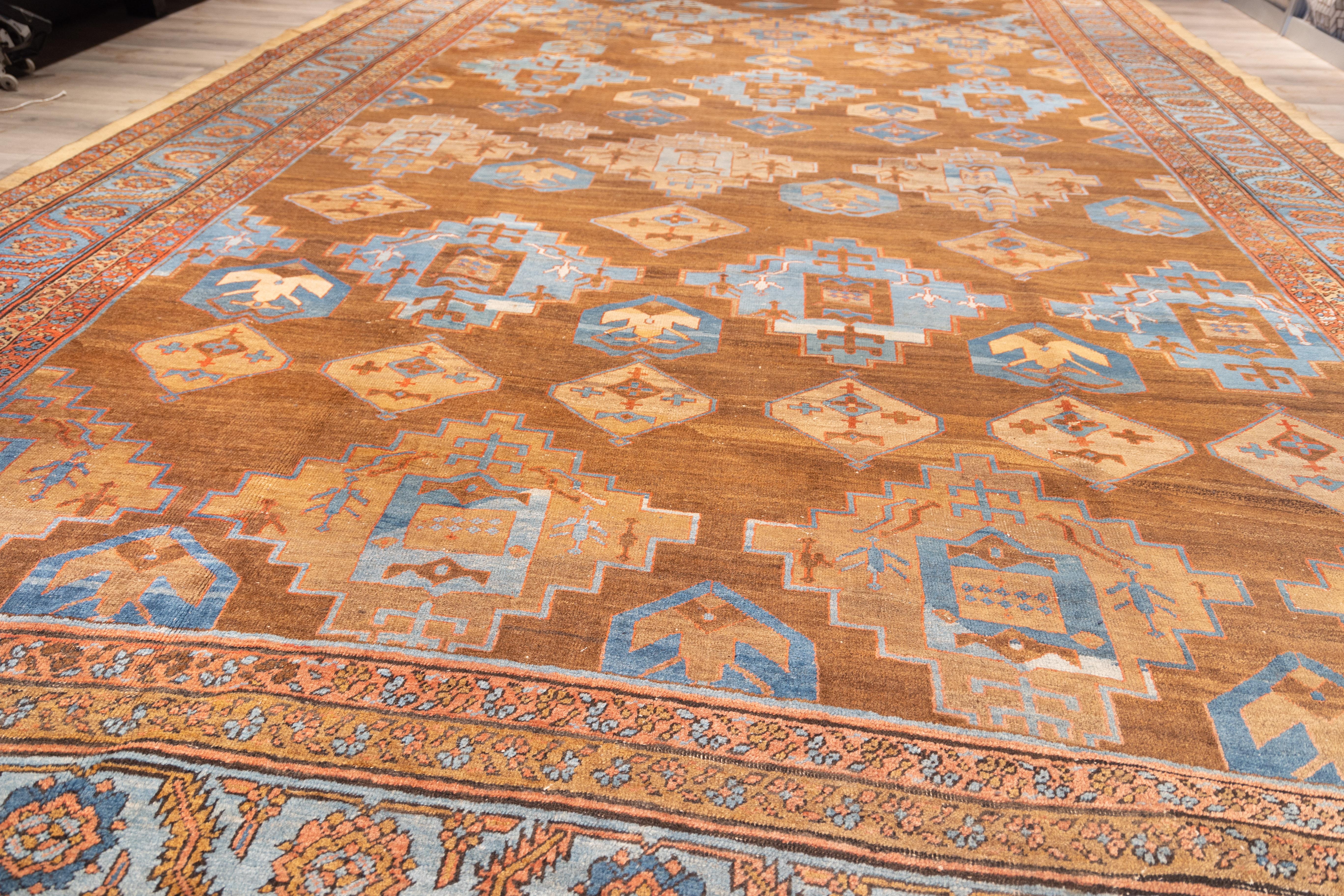 Persian Rare and important Camel hair shield Baksaish For Sale