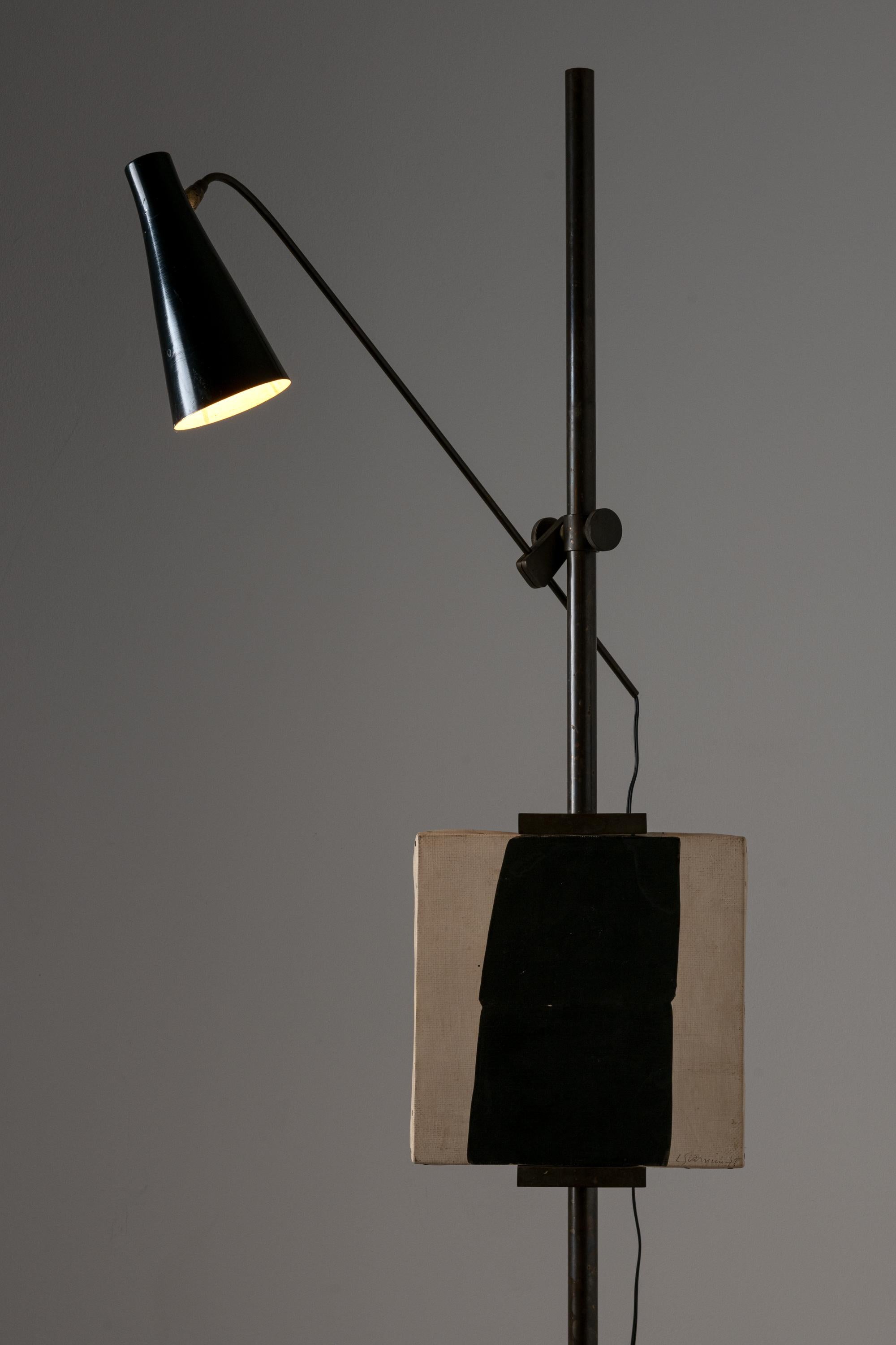 Italian Rare and Important Easel Lamp by Oluce