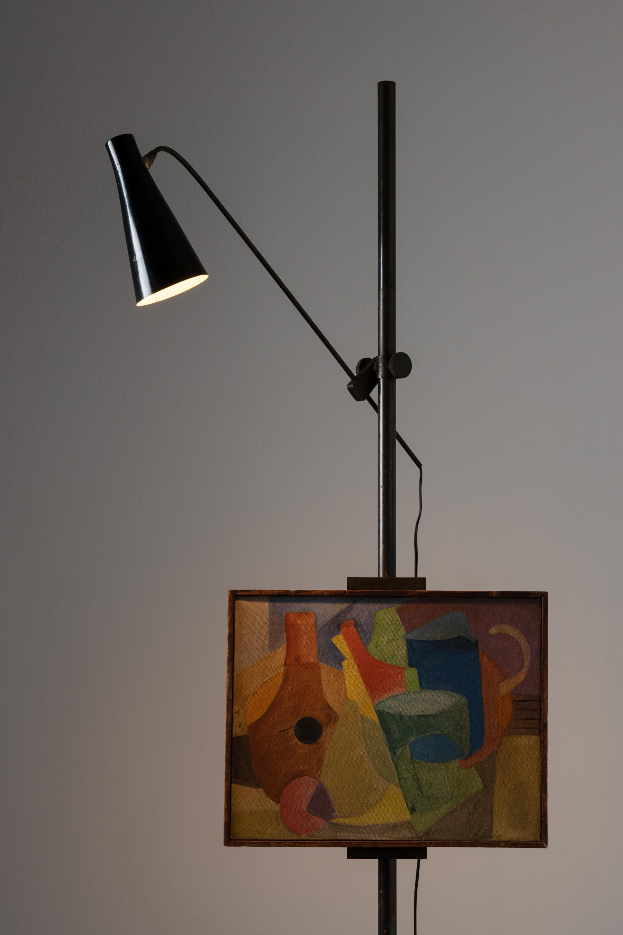 Rare and Important Easel Lamp by Oluce In Good Condition In Los Angeles, CA