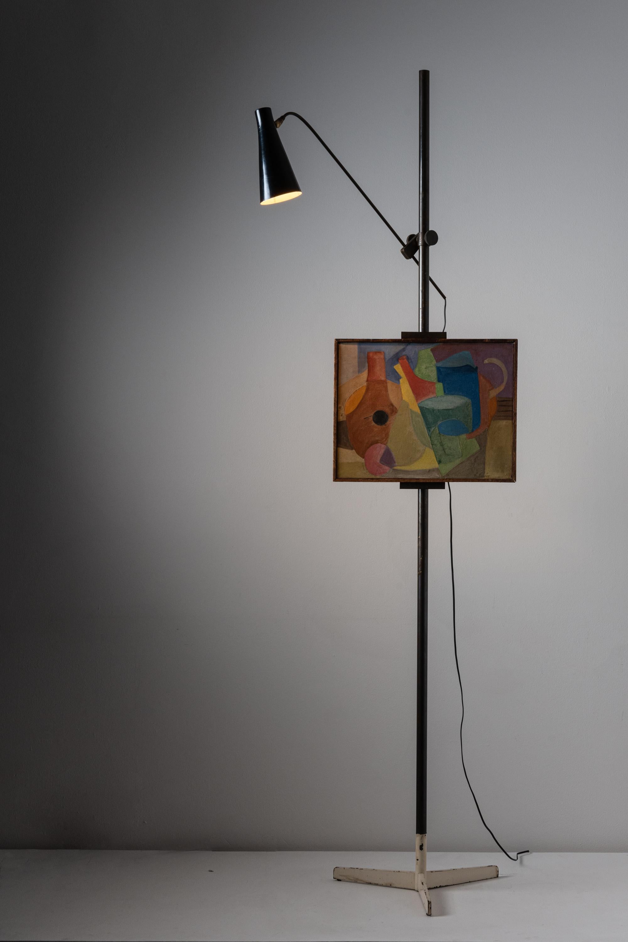 Mid-20th Century Rare and Important Easel Lamp by Oluce