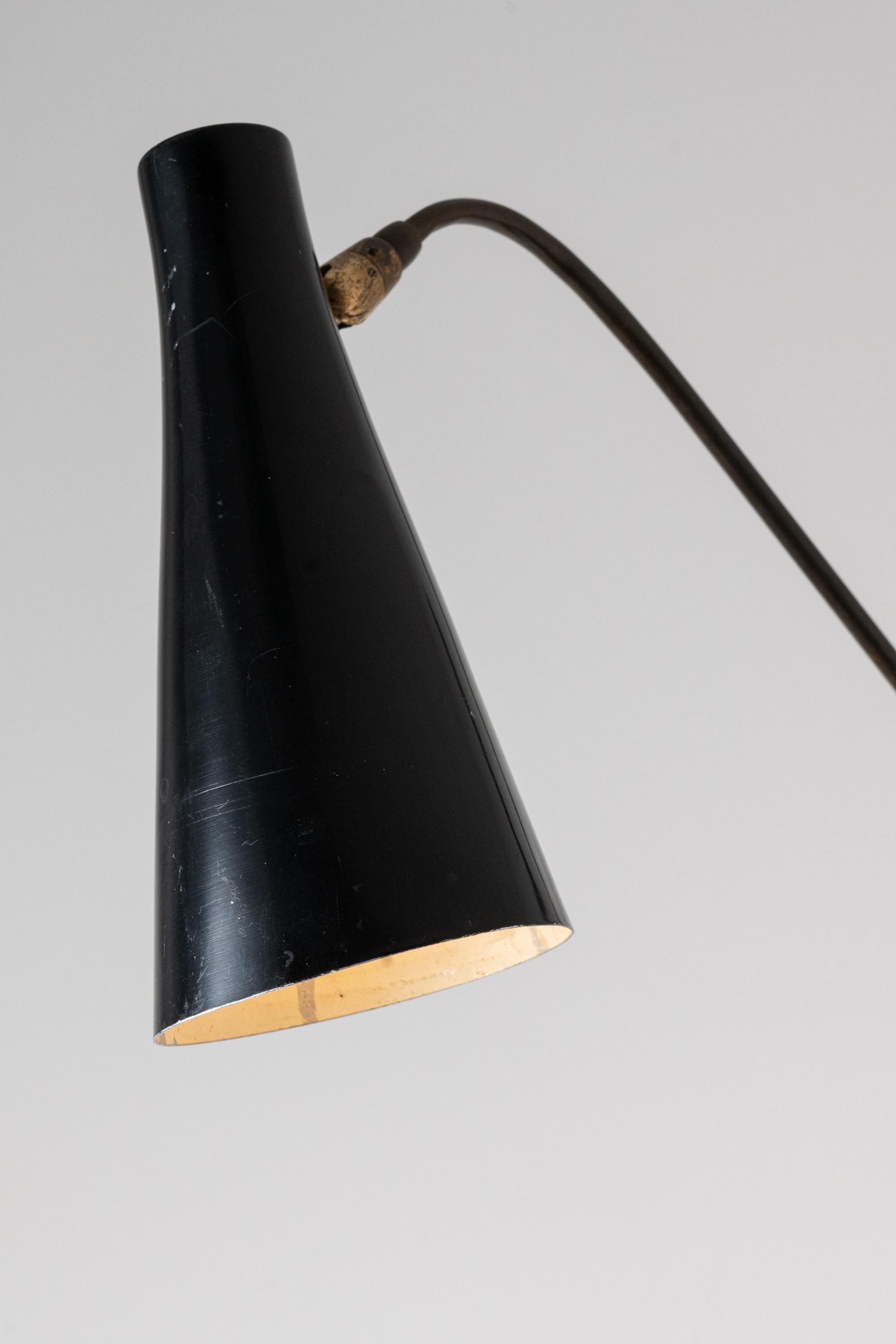 Metal Rare and Important Easel Lamp by Oluce