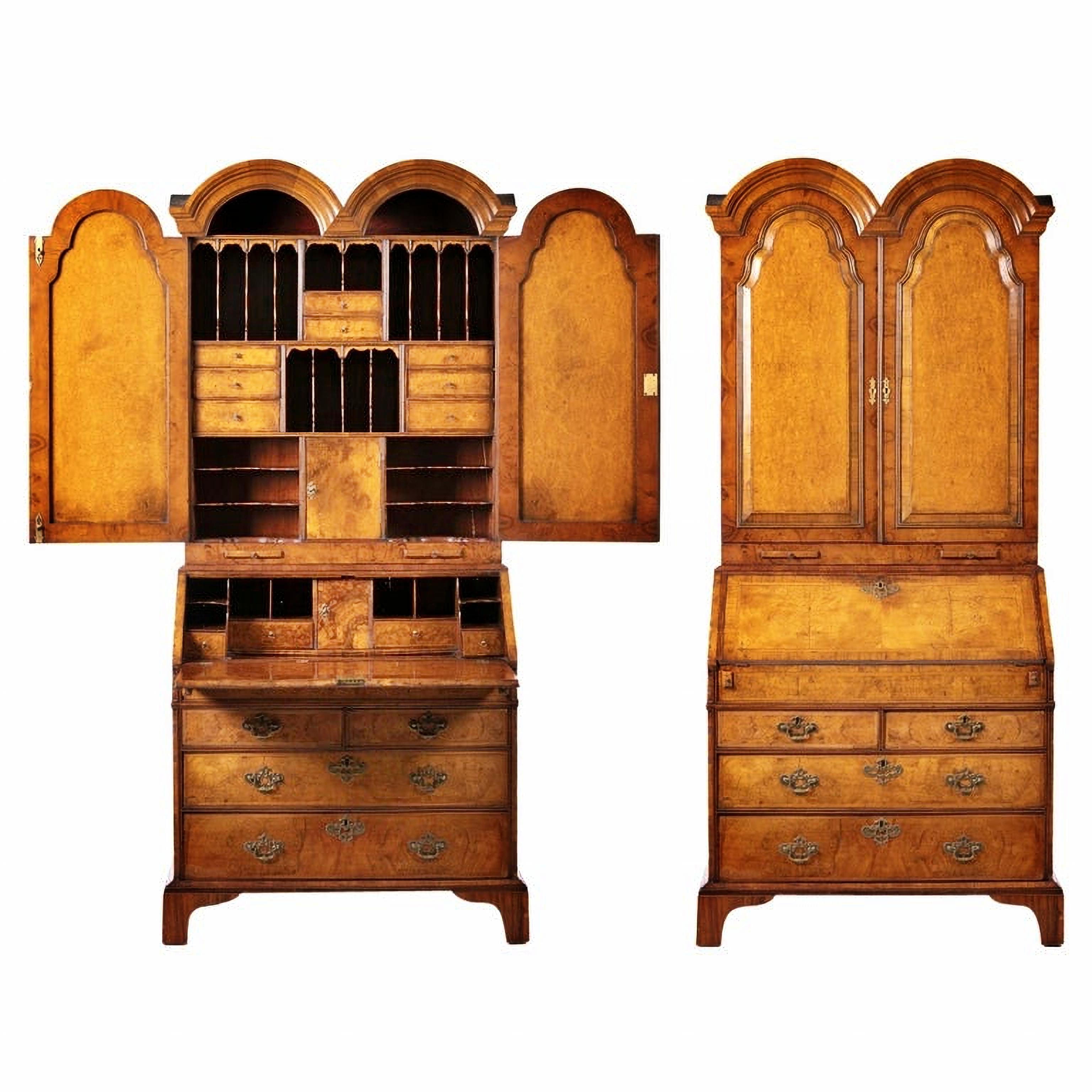 Rare and Important English Cabinet George I in Partridge's Eye 18th Century In Good Condition For Sale In Madrid, ES