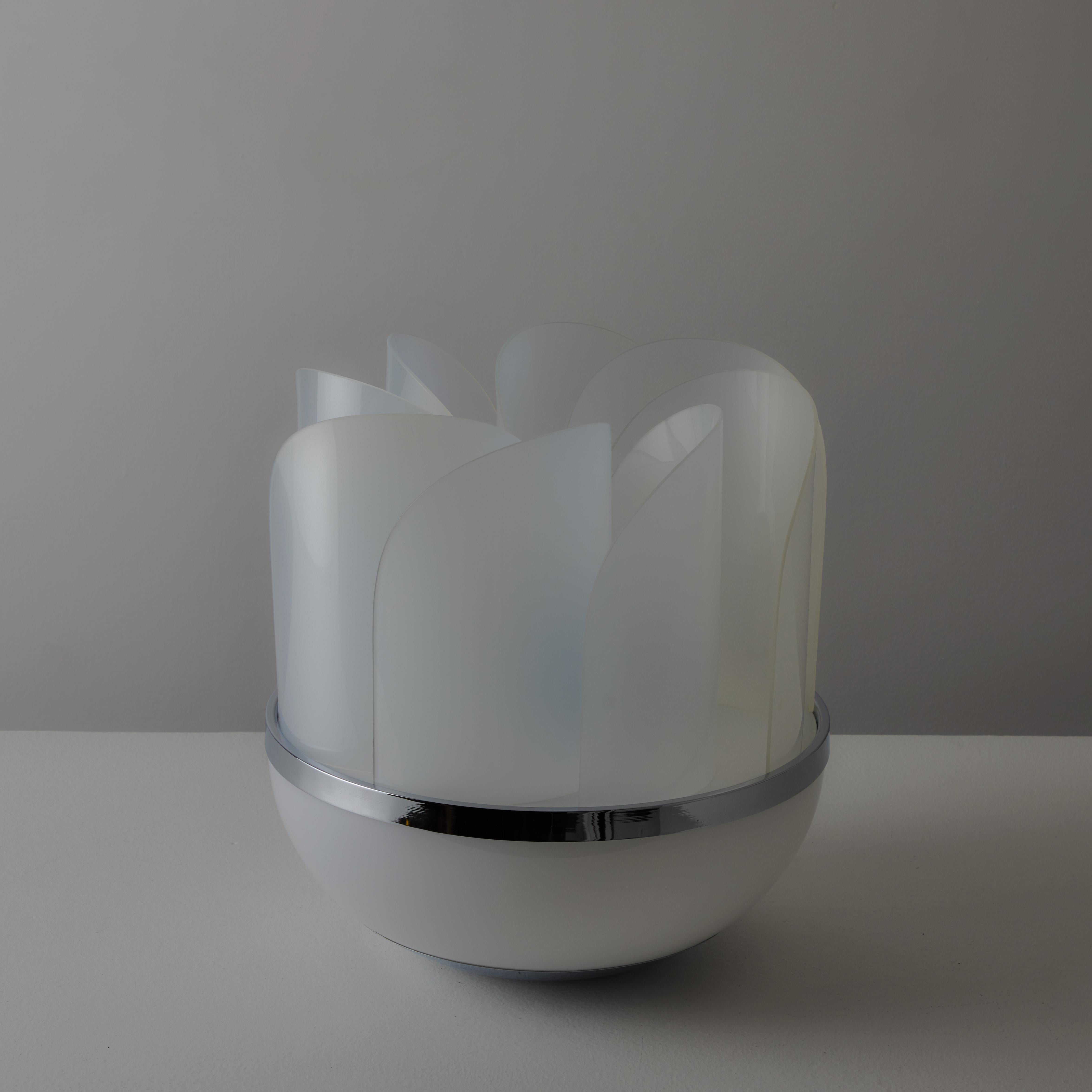Rare and Important 'Fru-fru' Table Lamp by  Elvio Becheroni for Lamperti For Sale 5
